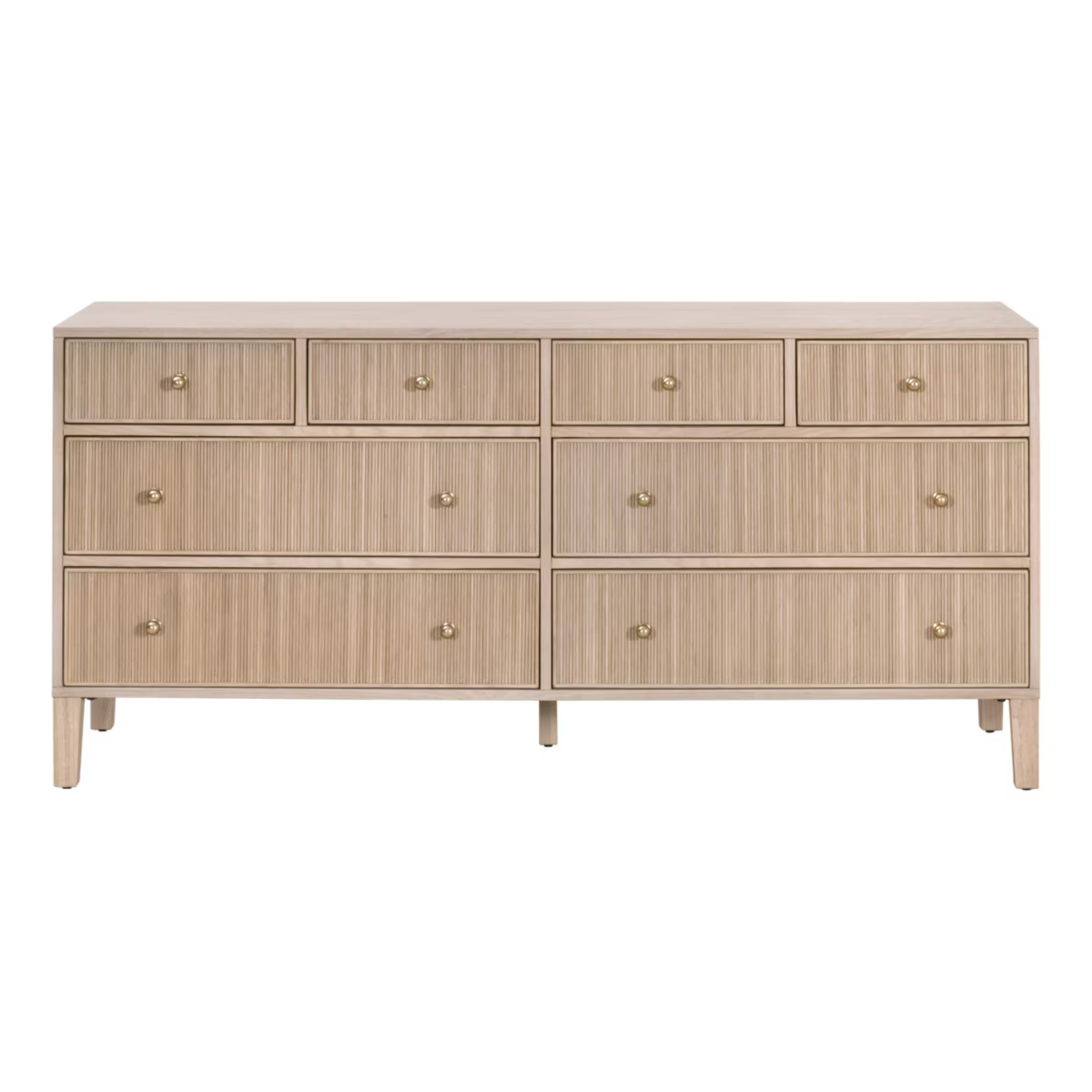 Rowan 8-Drawer Double Dresser- Pure Salt