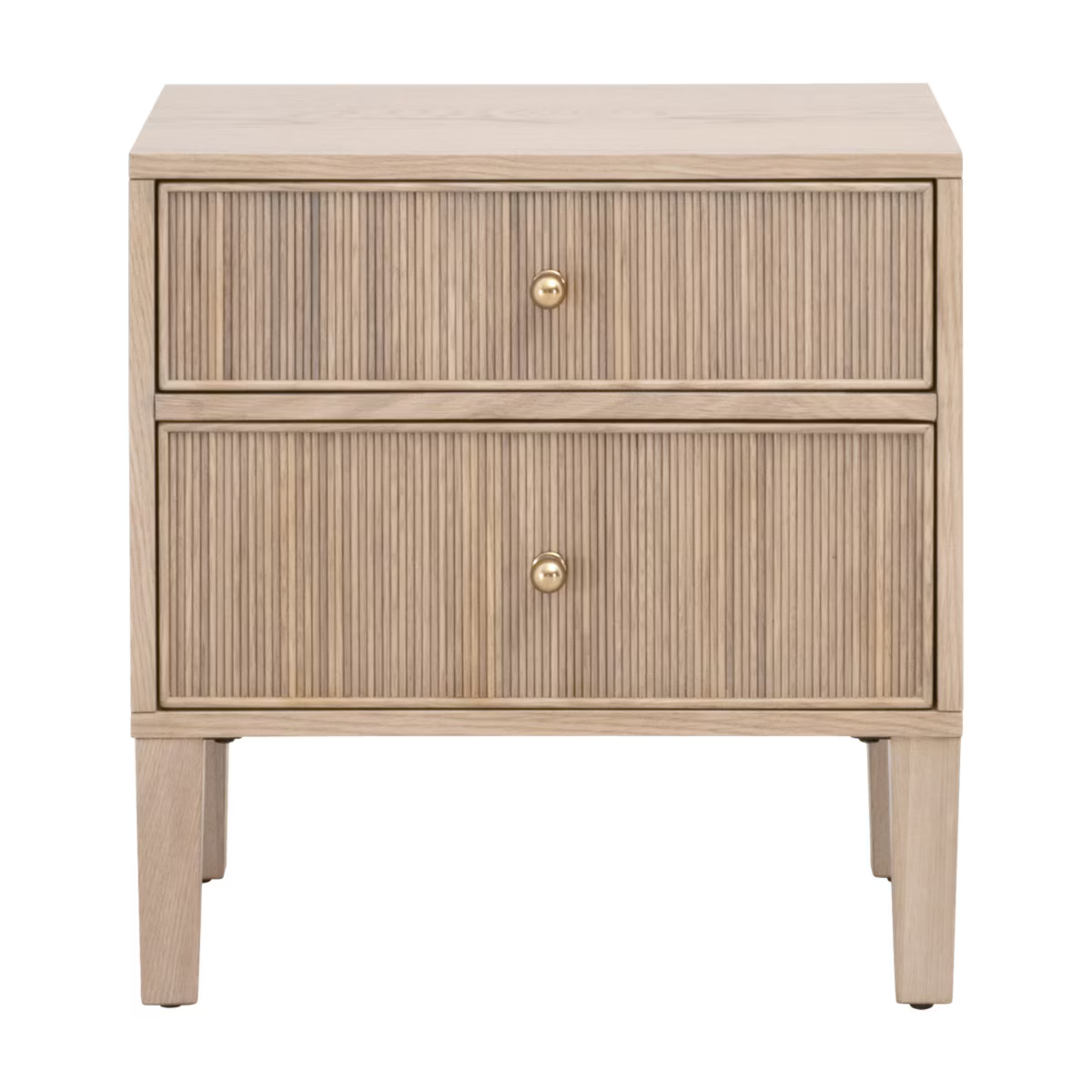 Rowan 2-Drawer Nightstand - Pure Salt