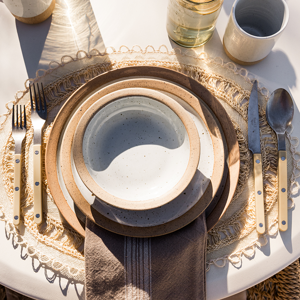 Vintage White Stripe Napkins, Set of 4