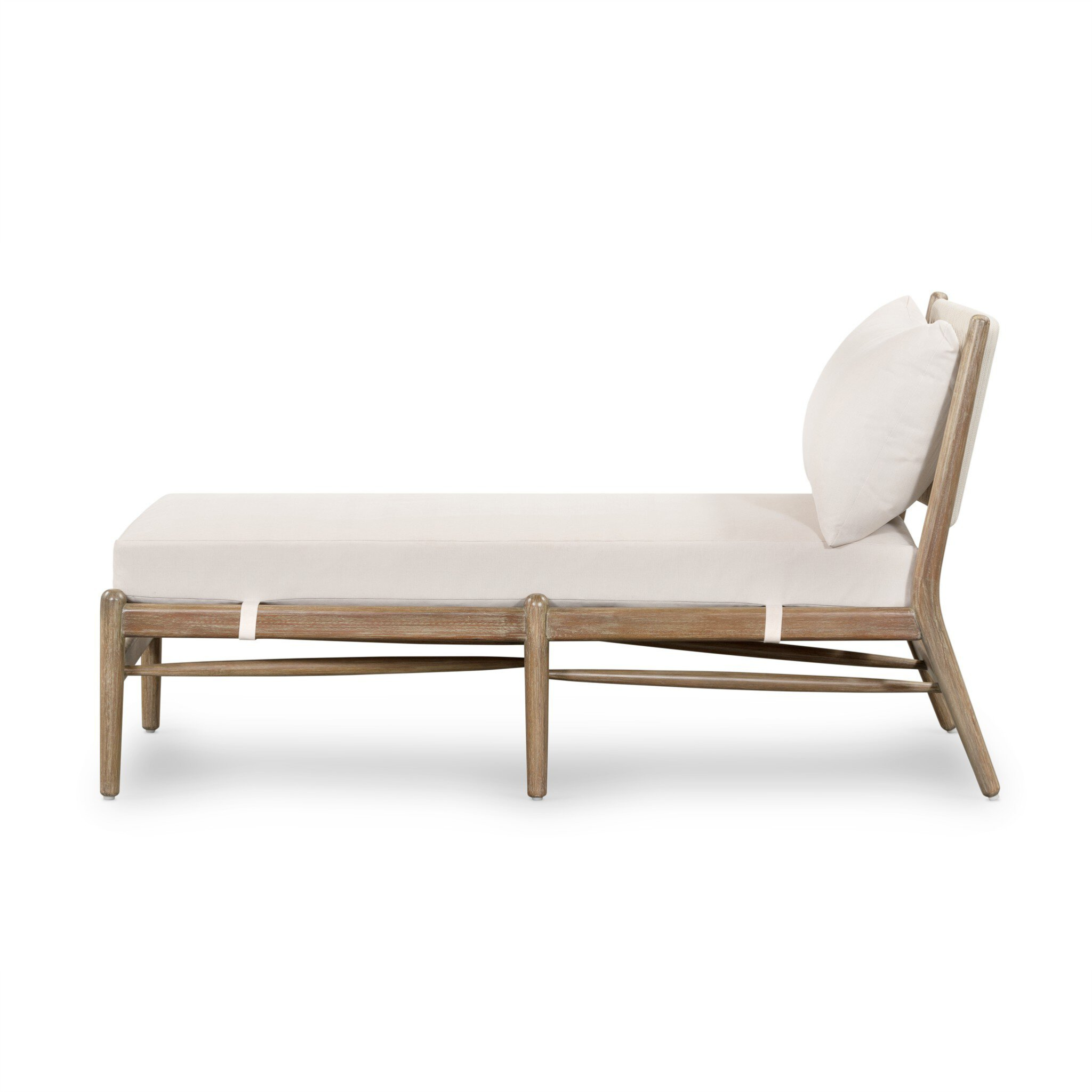 Syra Outdoor Chaise - Pure Salt