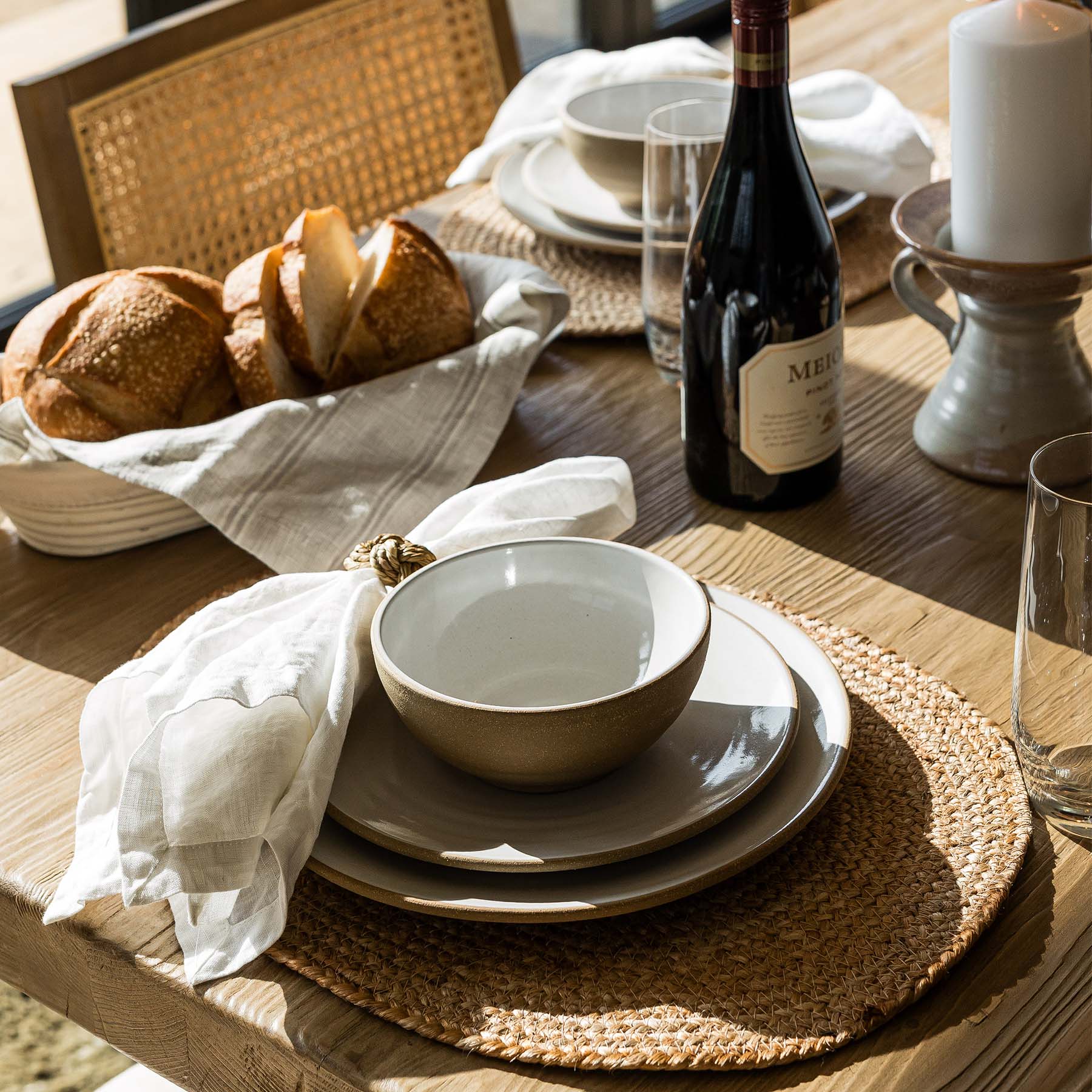 Jute Coil Oval Placemats, Set Of 8