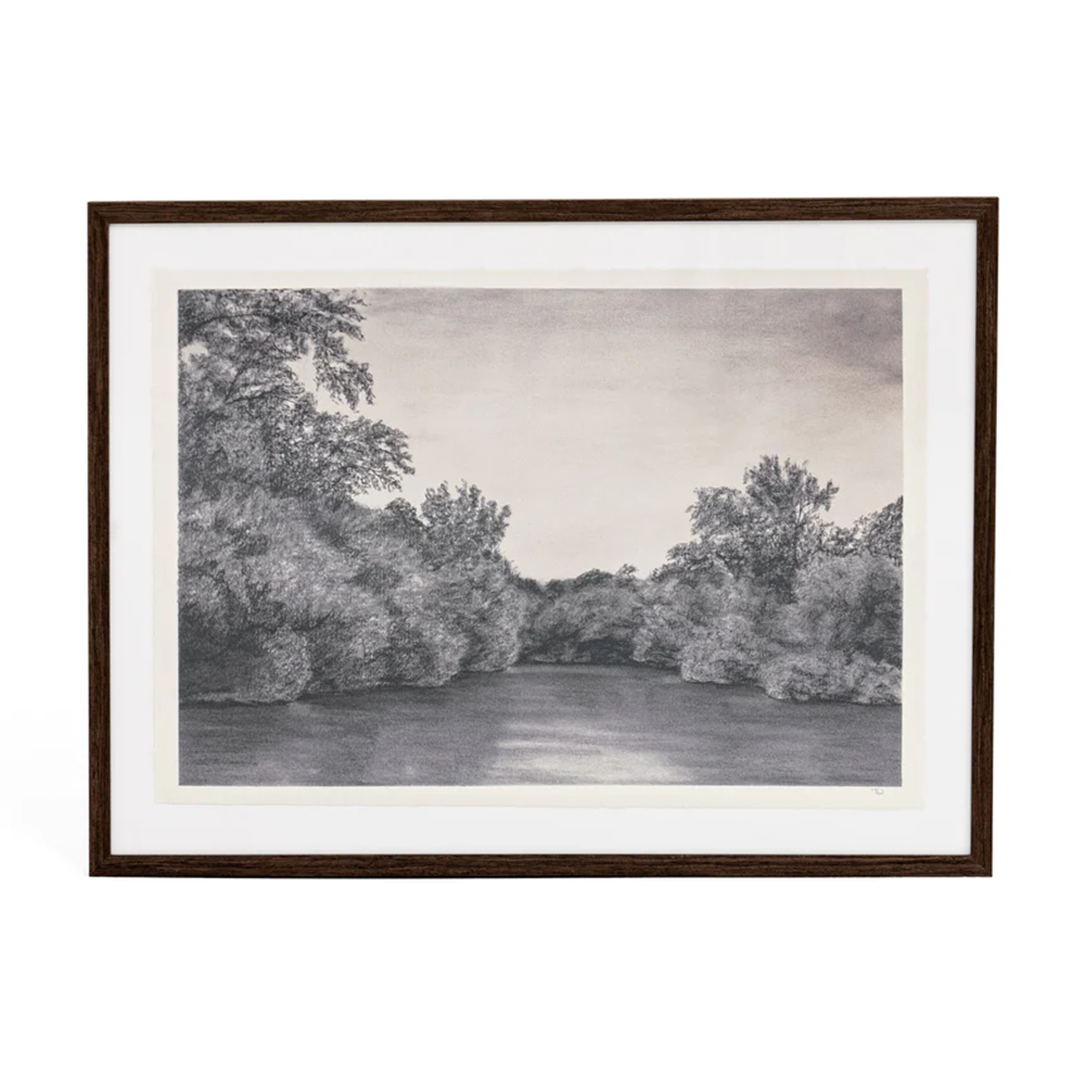 The Absence Of by Tenaya Wickstrand, 37" x 29.5" , Espresso Frame