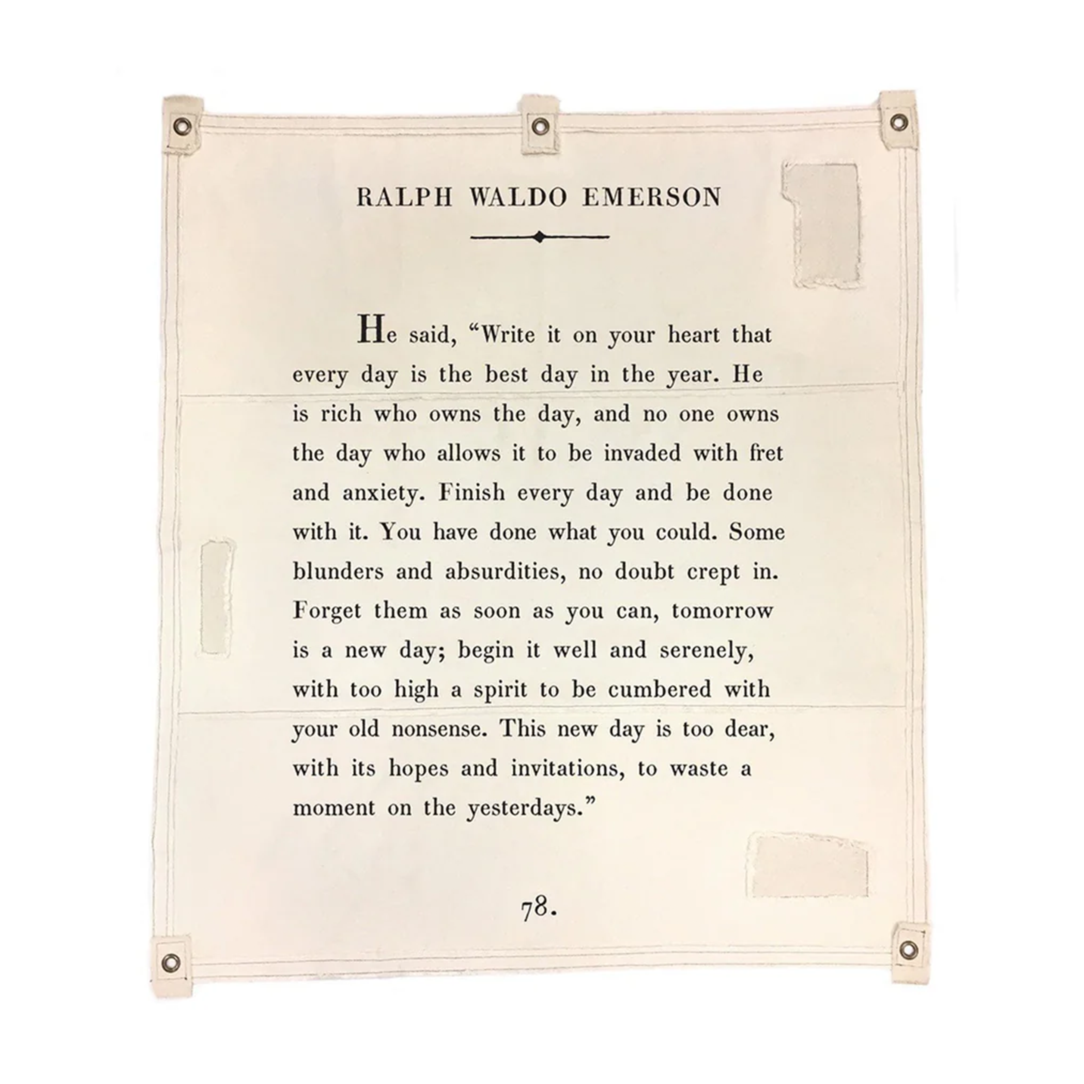 The Ralph Waldo Emerson Tarp