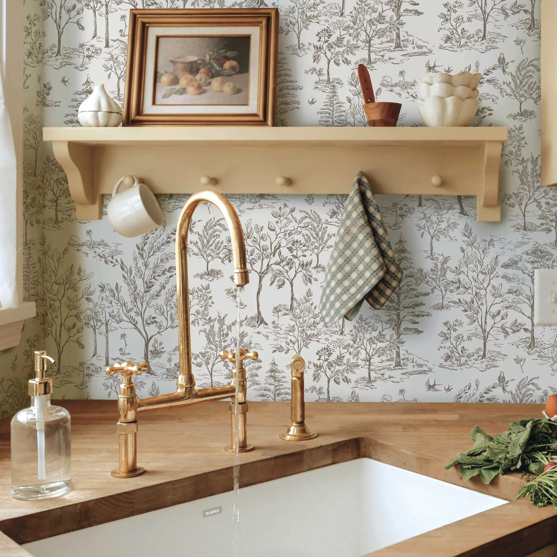 Arbor Toile Wallpaper