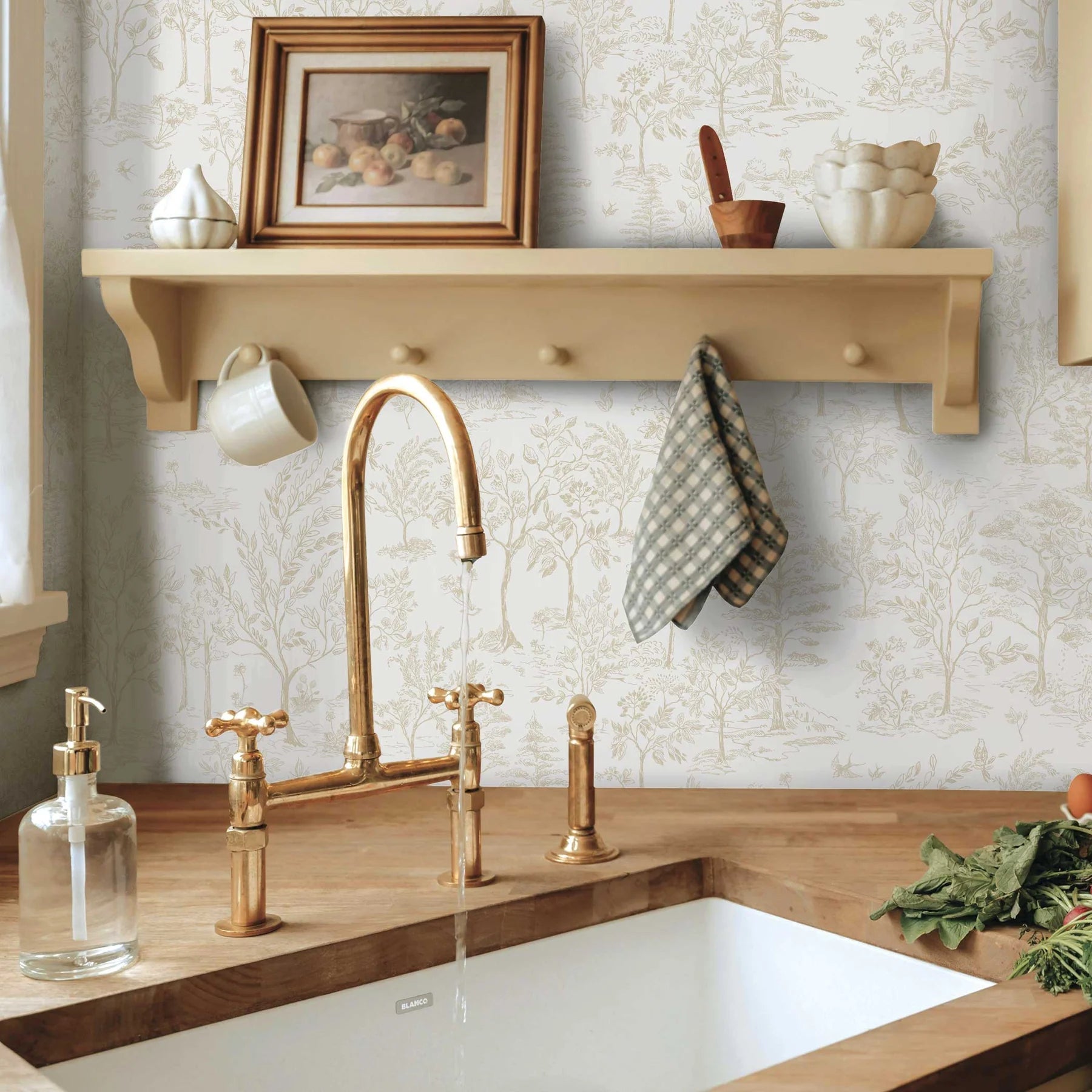 Arbor Toile Wallpaper