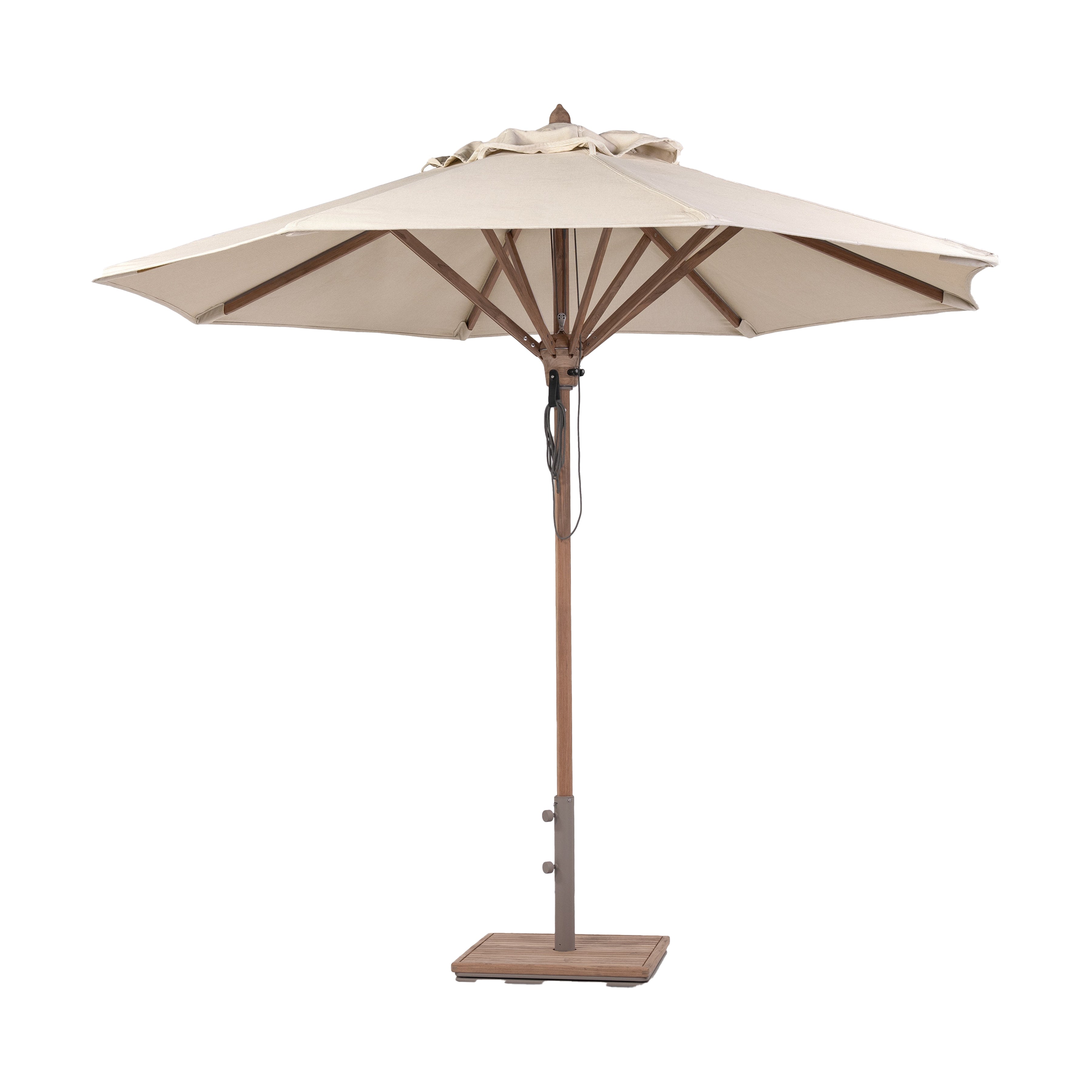 Torven Teak Outdoor Umbrella