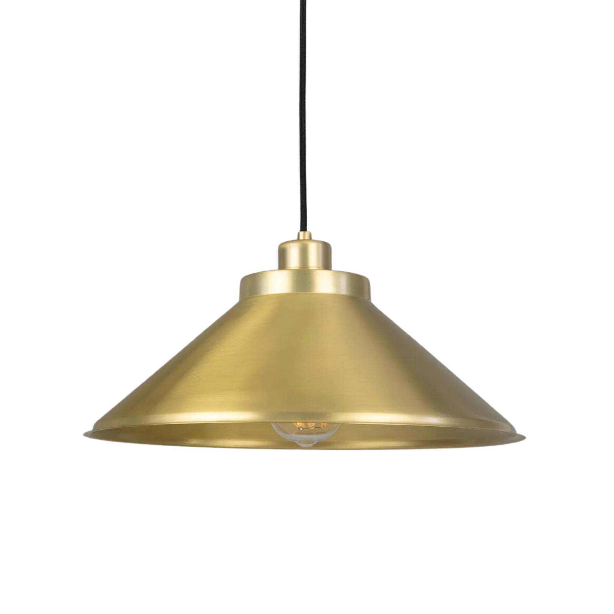 Rider Vintage Brass Pendant Light - Pure Salt