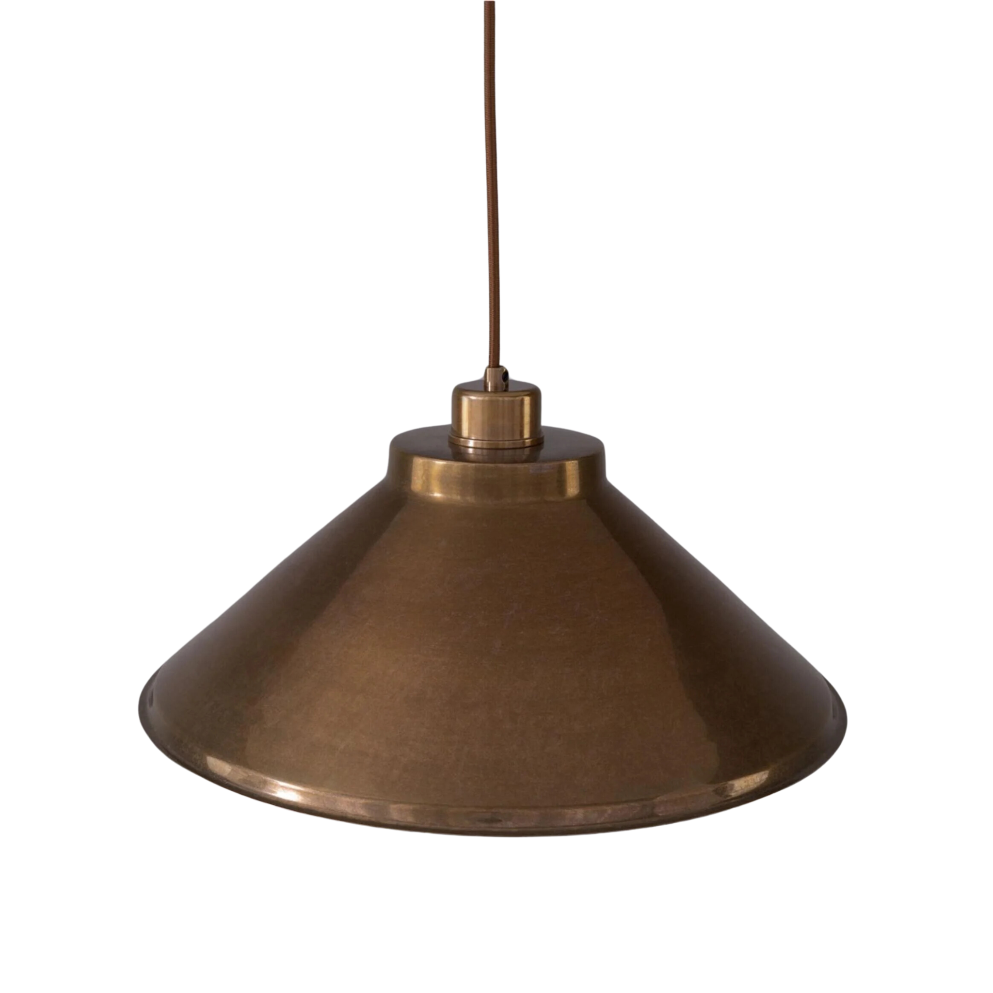 Rider Vintage Brass Pendant Light - Pure Salt