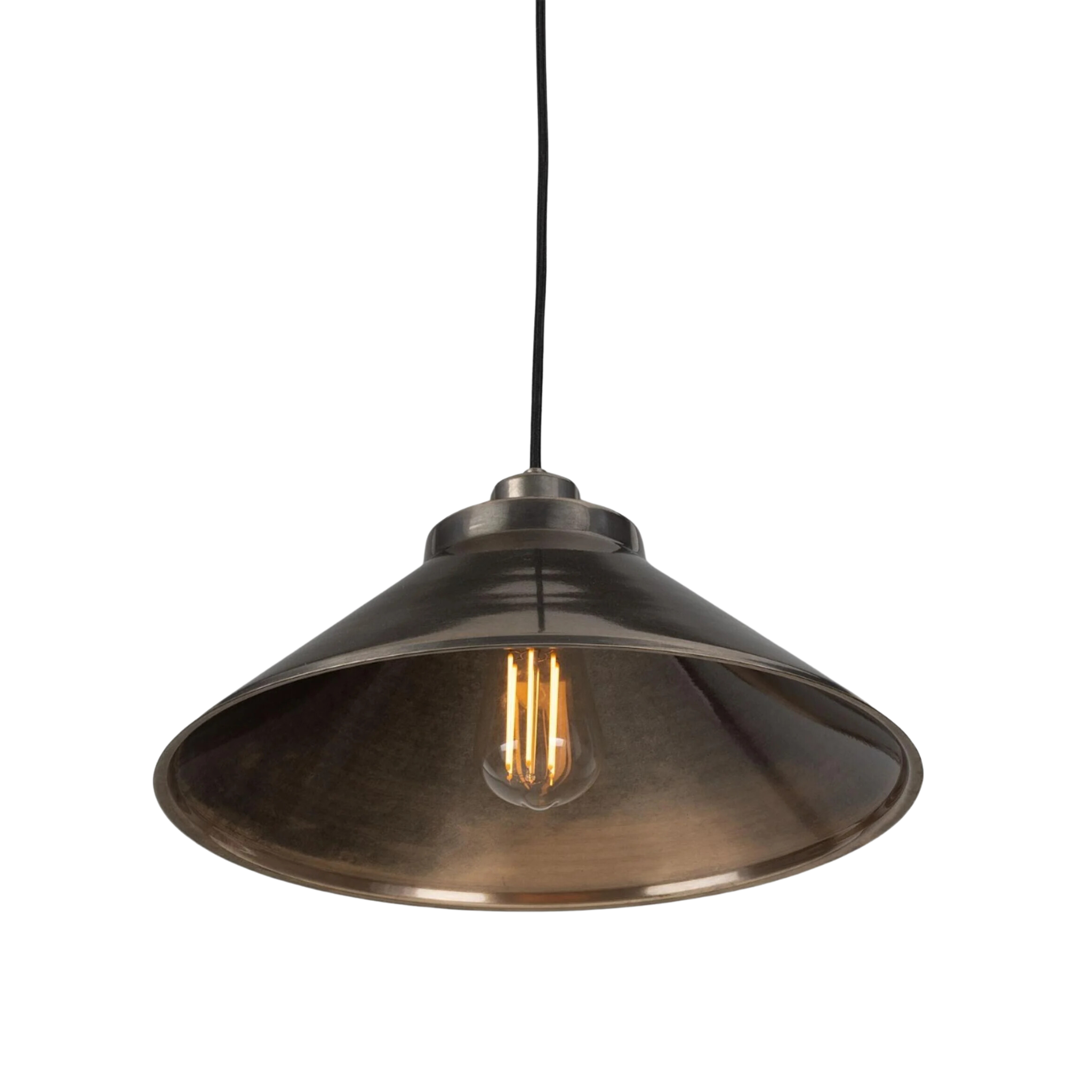 Rider Vintage Brass Pendant Light - Pure Salt
