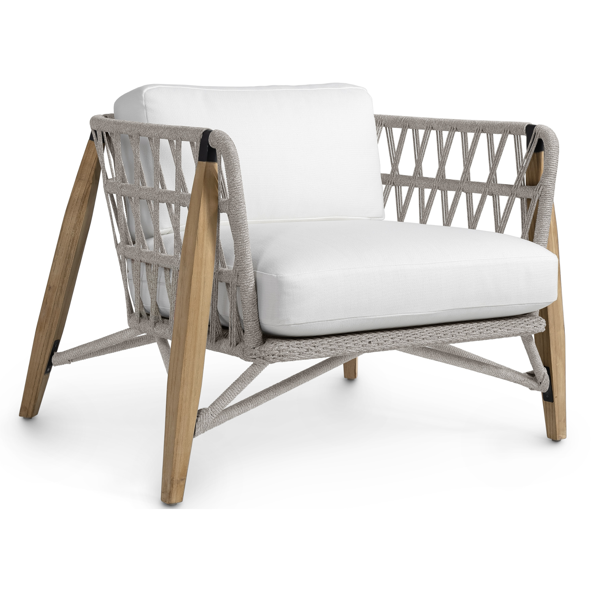 Lucerne Outdoor Lounge Chair - Pure Salt