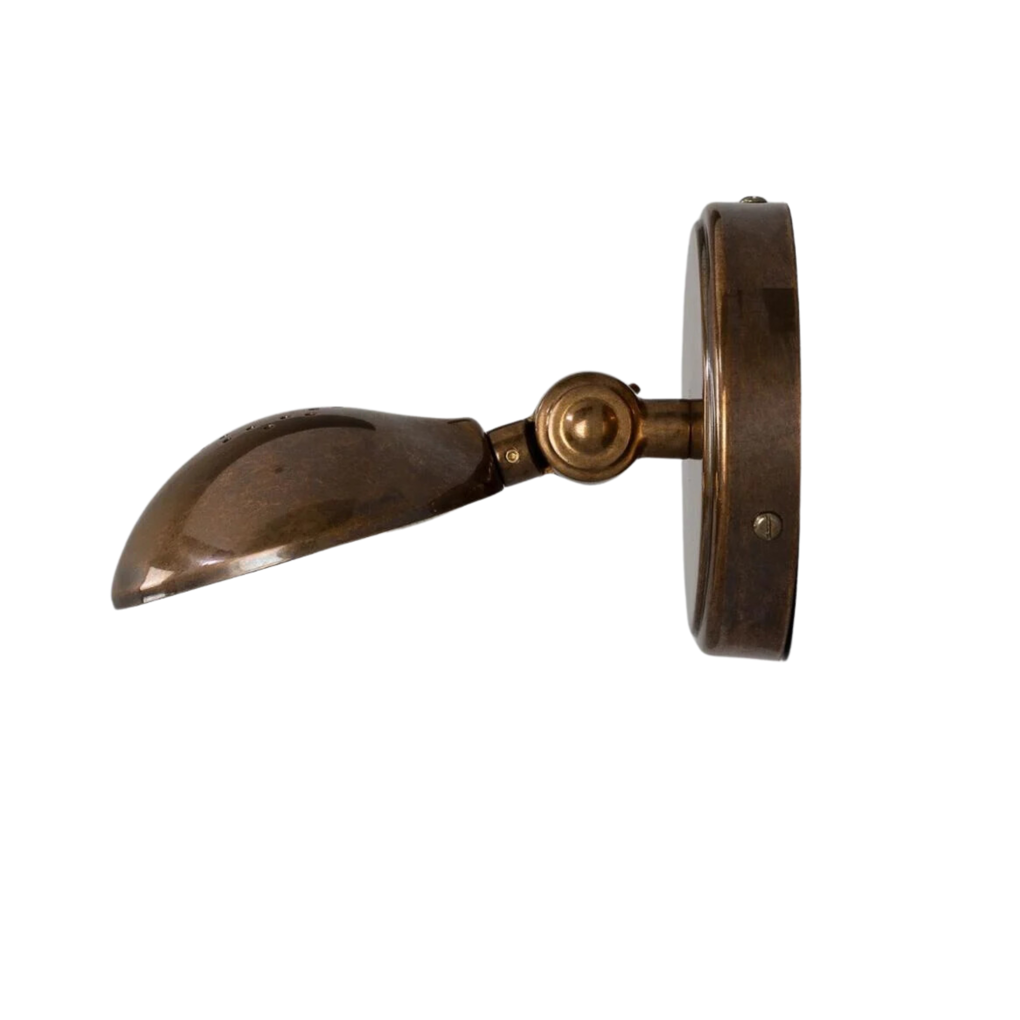 Saba Adjustable Vintage Brass Wall Sconce - Pure Salt