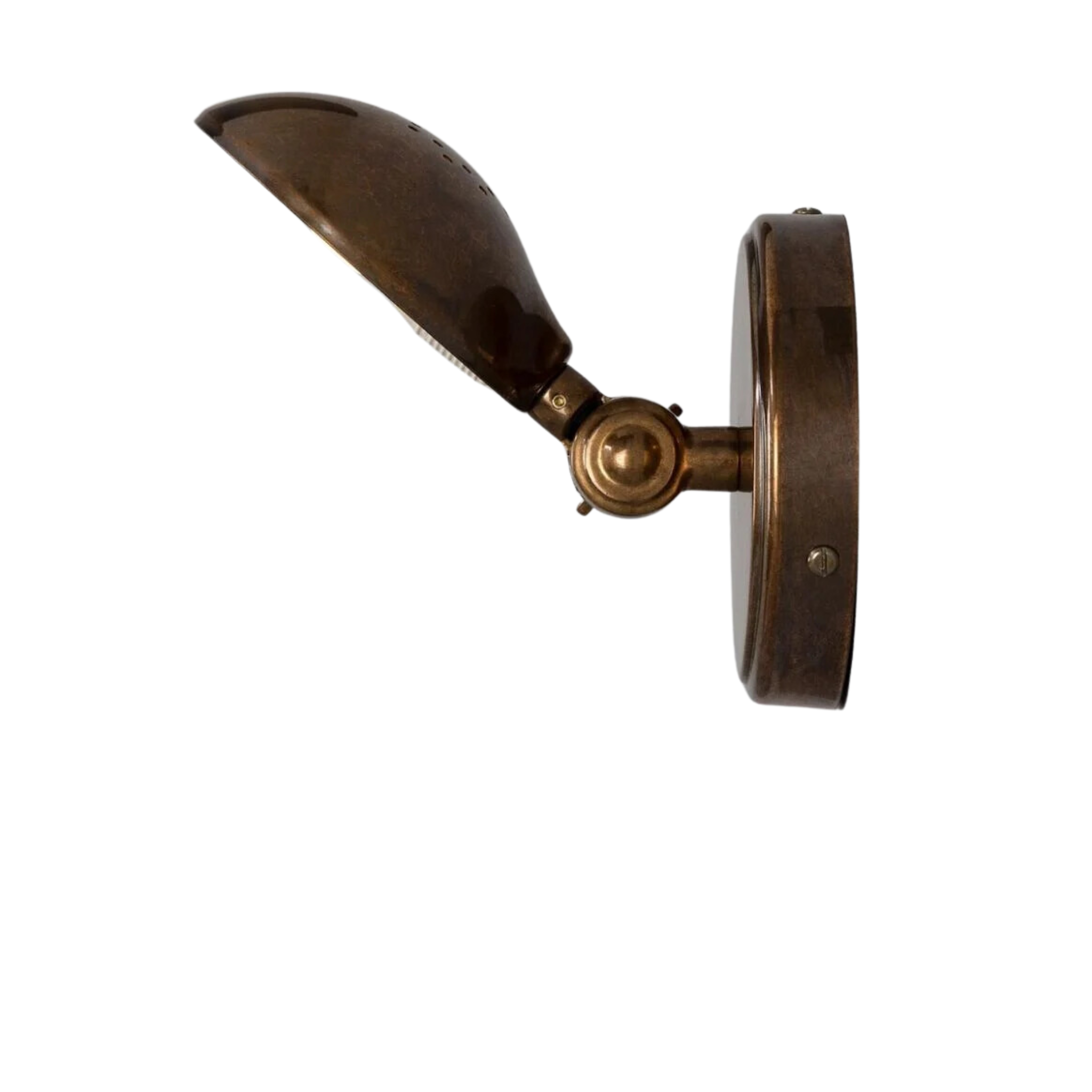 Saba Adjustable Vintage Brass Wall Sconce - Pure Salt