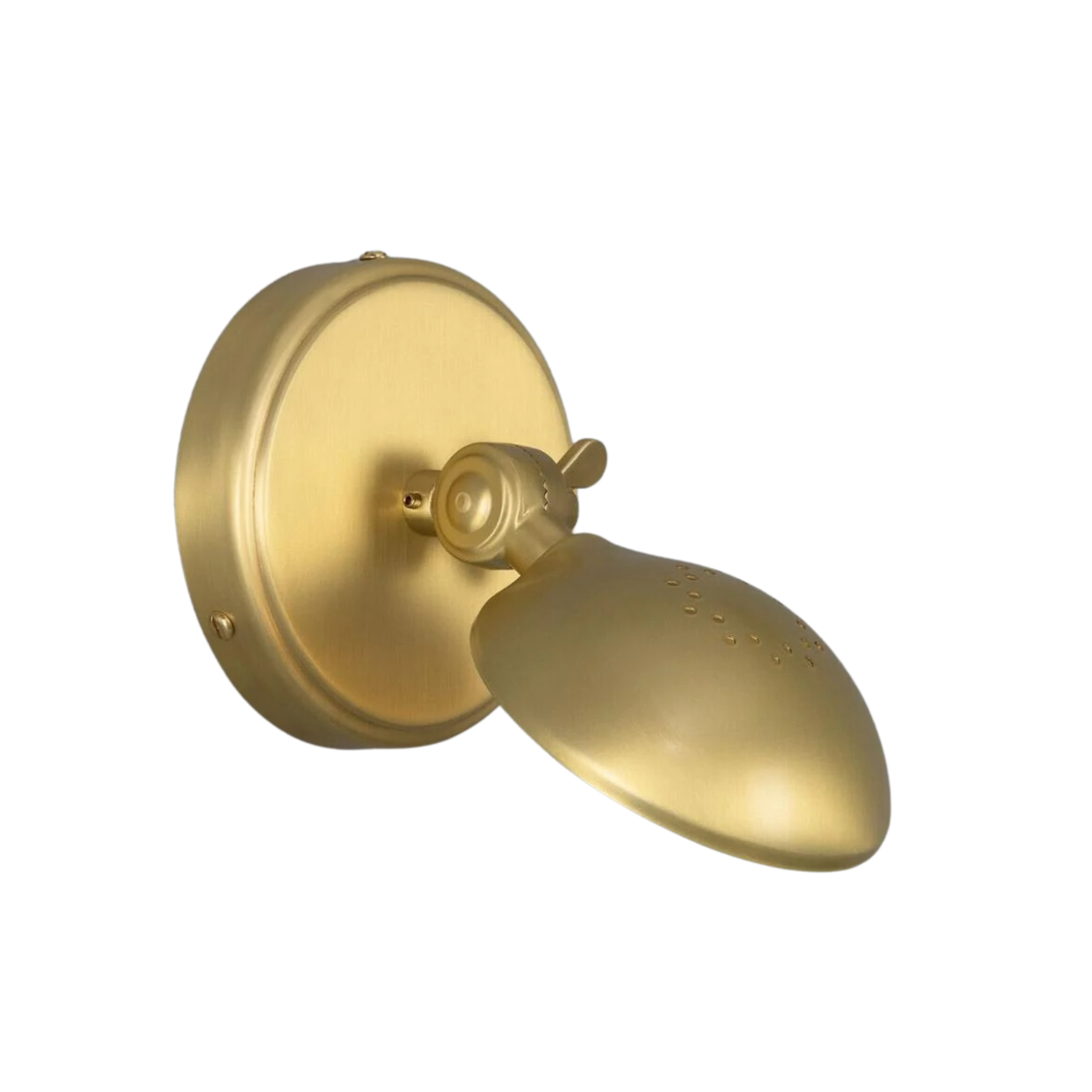 Saba Adjustable Vintage Brass Wall Sconce - Pure Salt