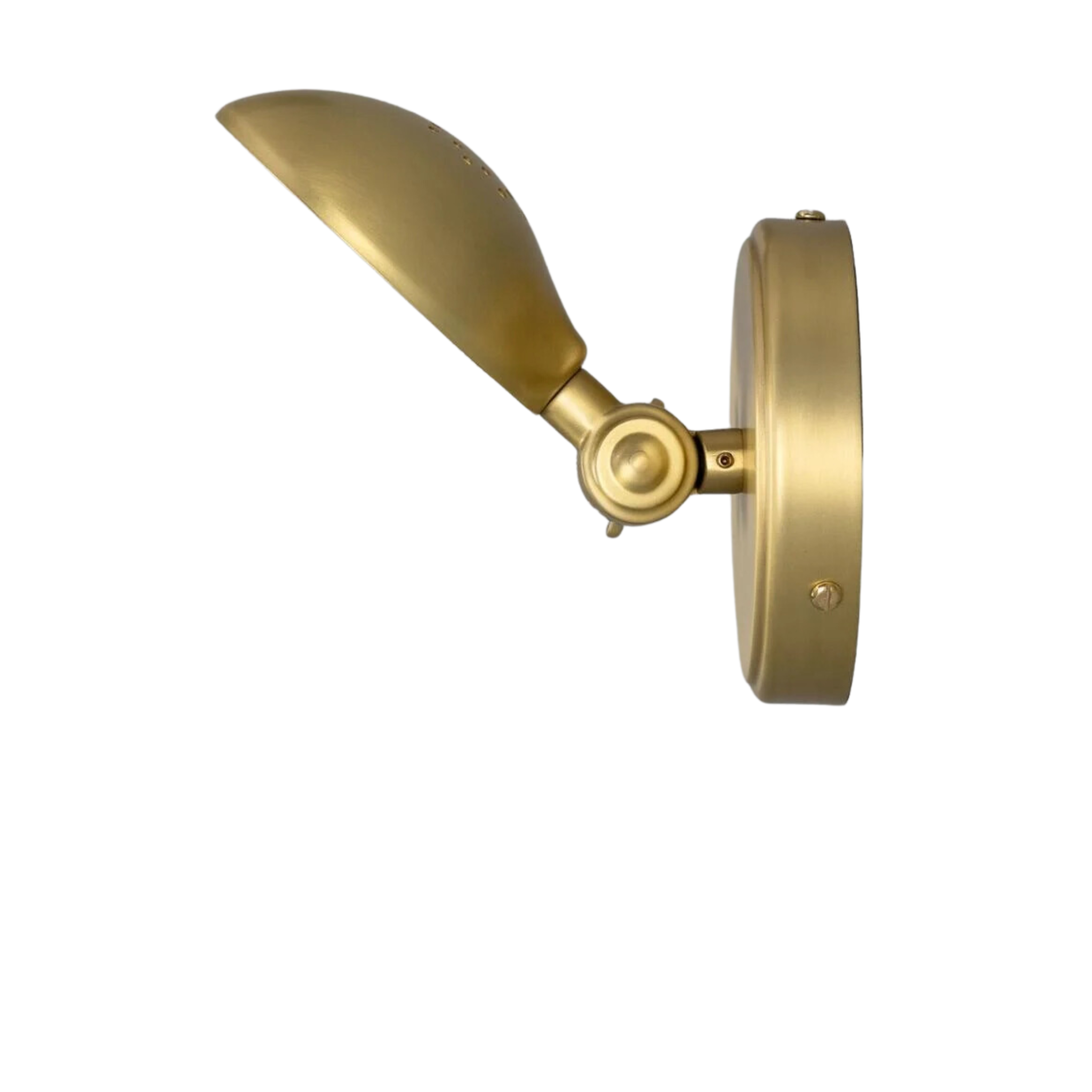 Saba Adjustable Vintage Brass Wall Sconce - Pure Salt