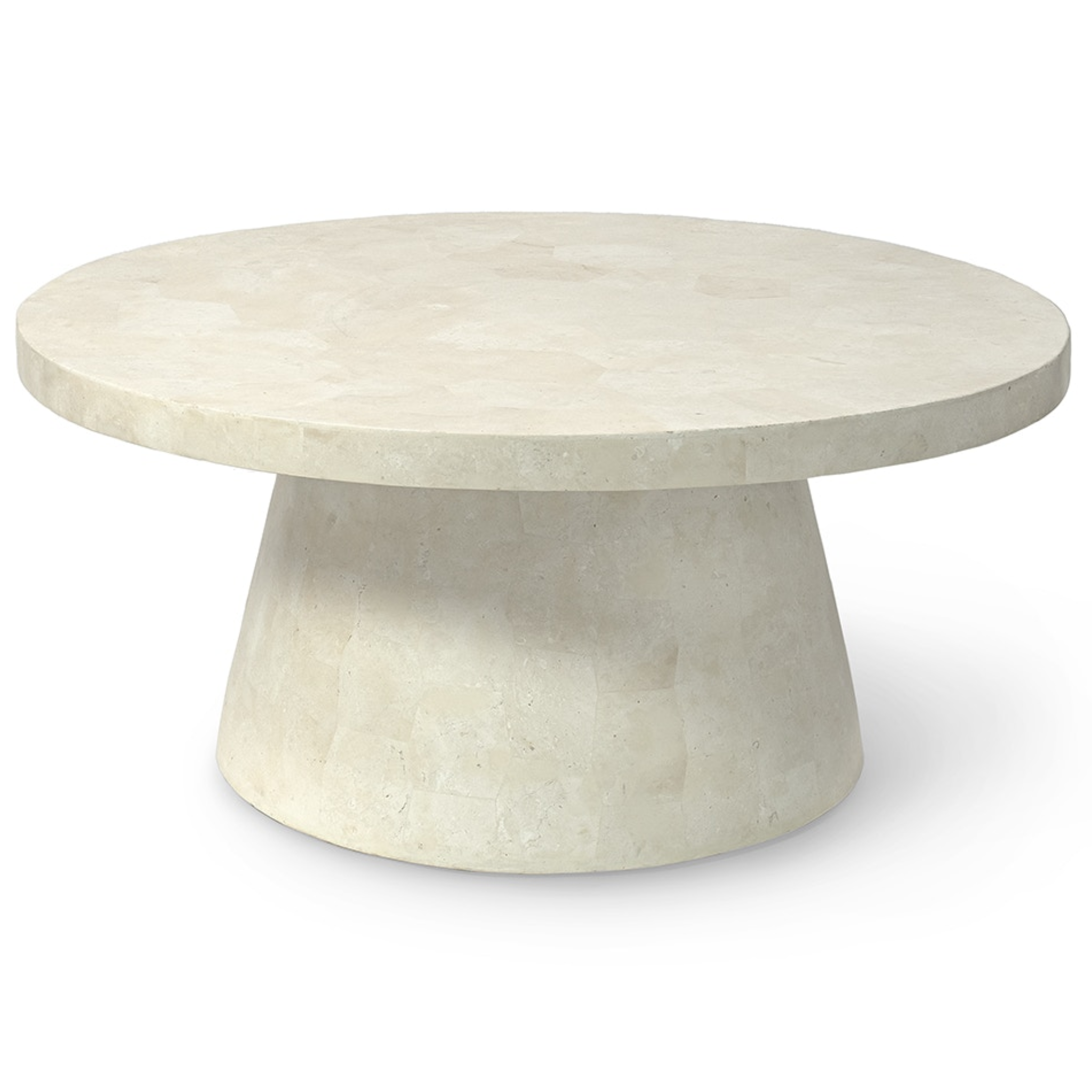 Foley Stone Outdoor Coffee Table - Pure Salt