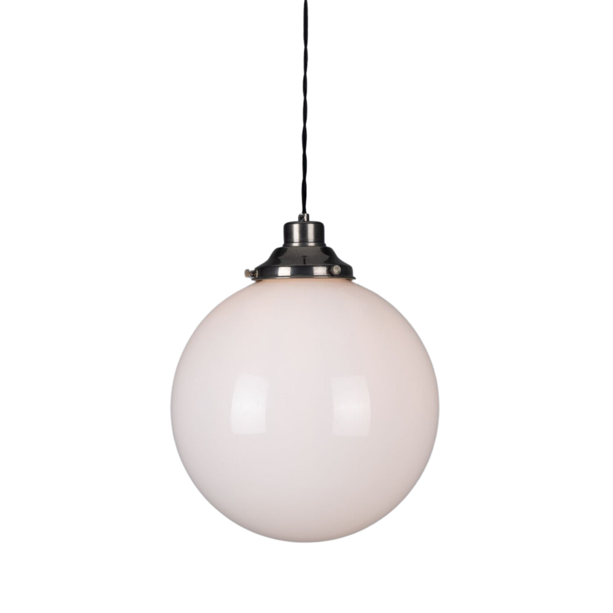 Ness Globe Pendant Light - Pure Salt