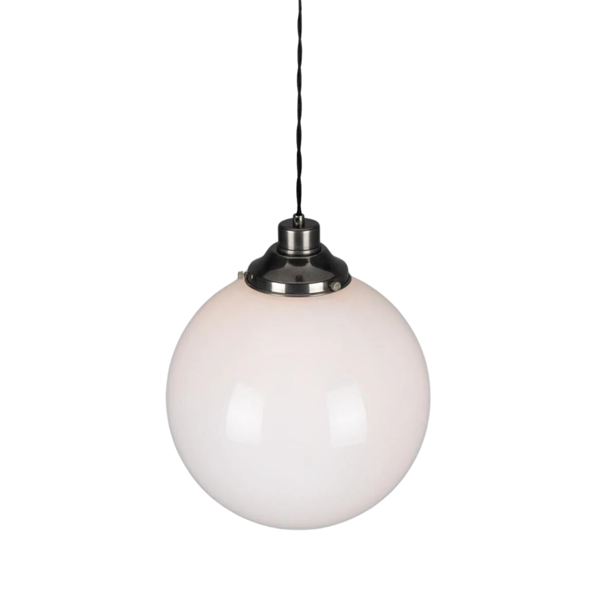 Ness Globe Pendant Light - Pure Salt