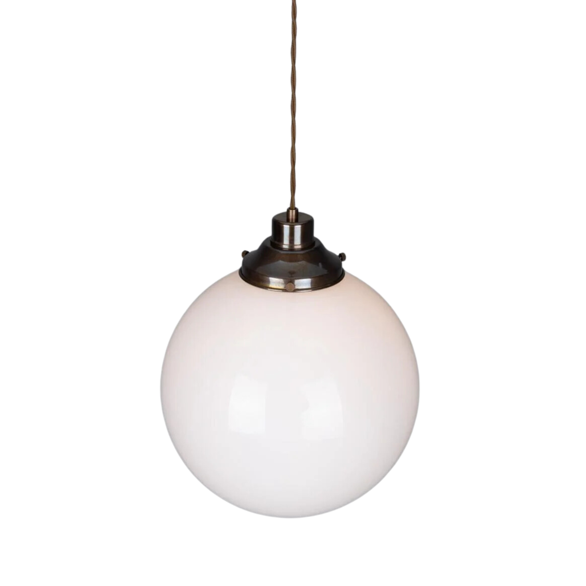 Ness Globe Pendant Light - Pure Salt