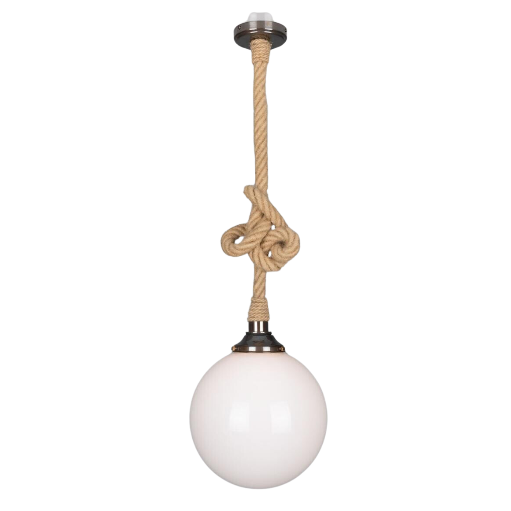 Ayon Jute Rope Pendant Light - Pure Salt