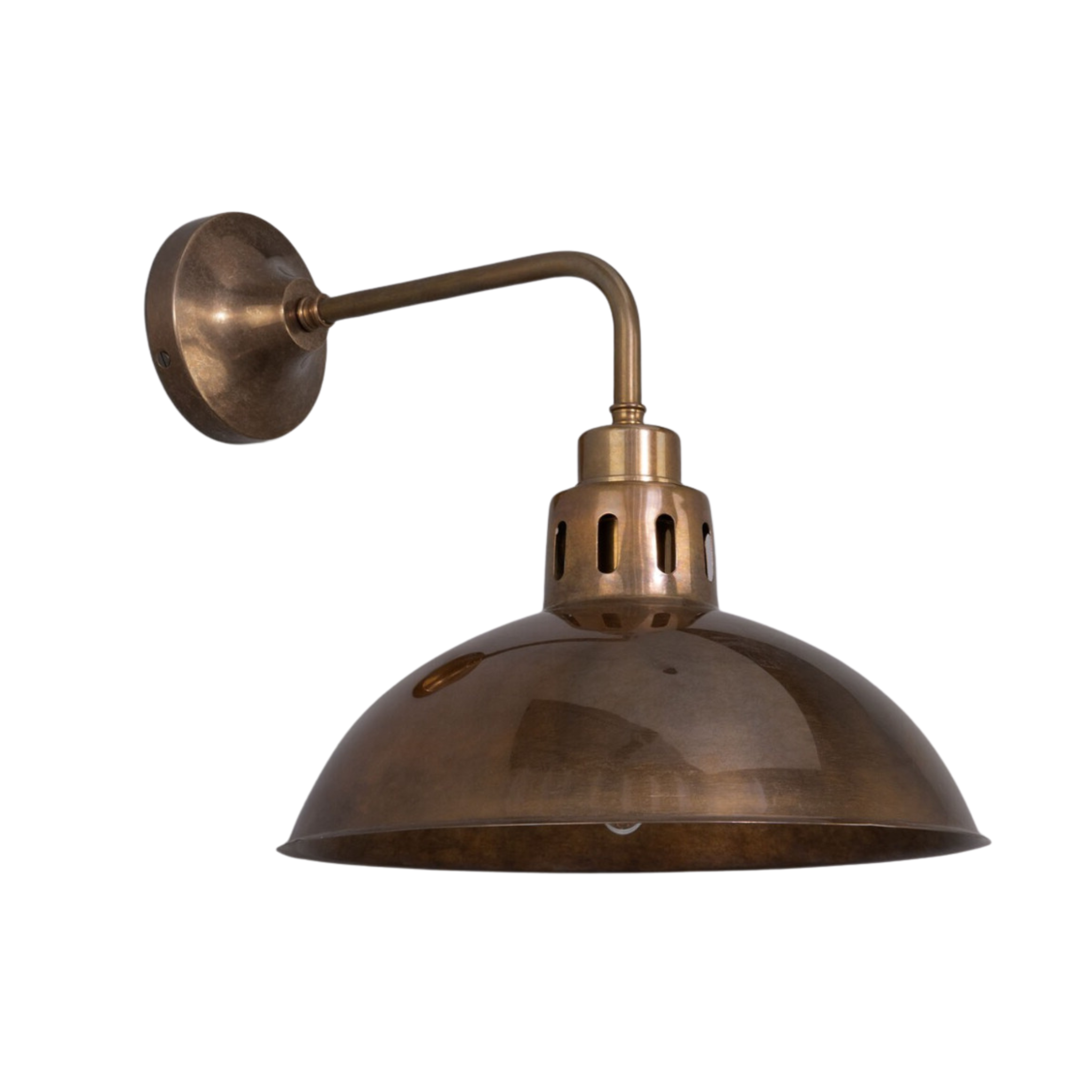Selling Industrial Brass Wall Sconce - Pure Salt