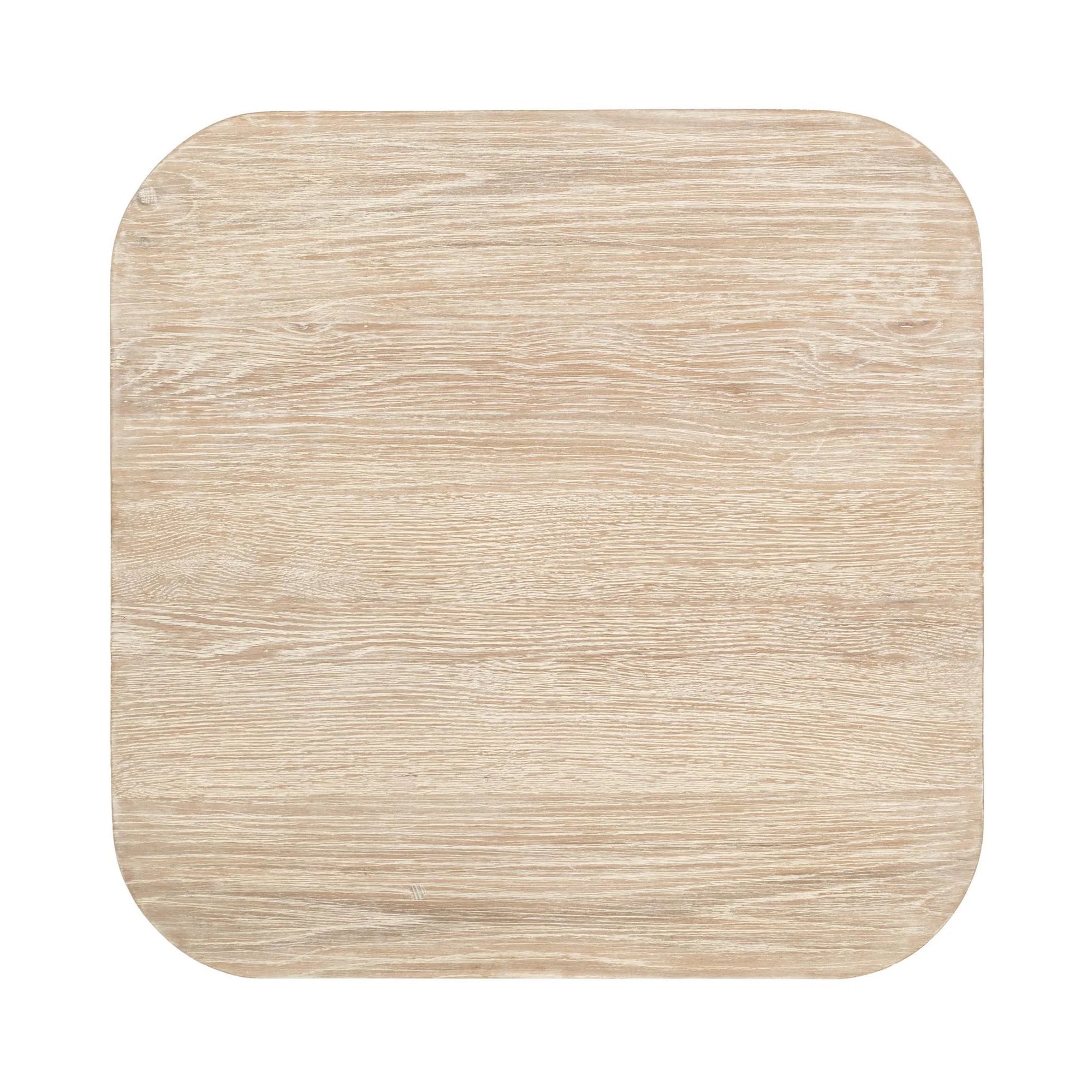 Vanden Square End Table- Cream Washed