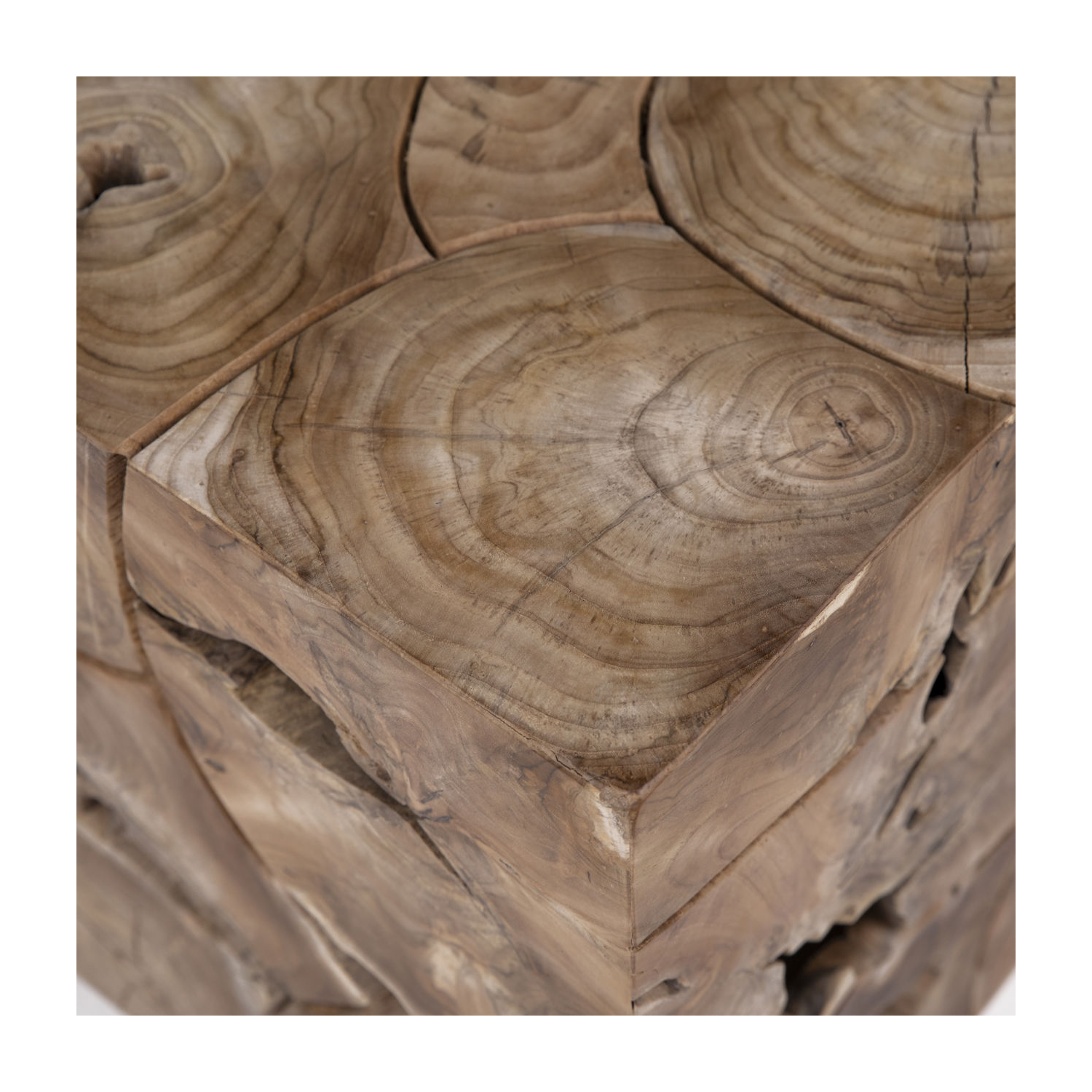 William Square Side Table - Pure Salt