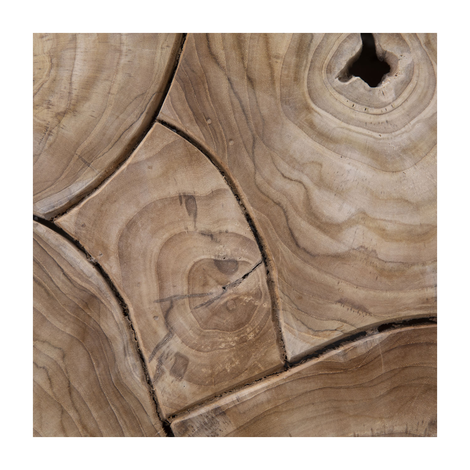 William Square Side Table - Pure Salt