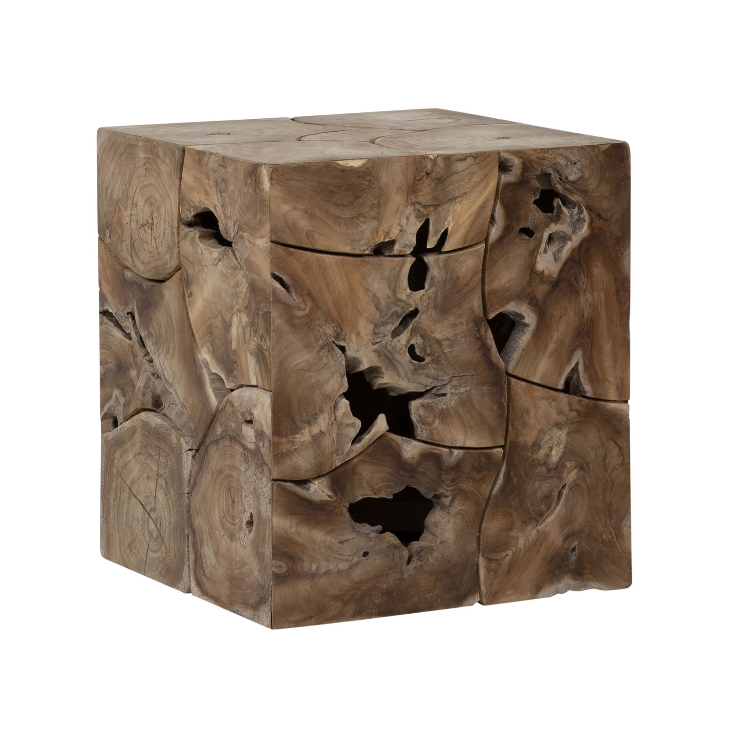 William Square Side Table - Pure Salt