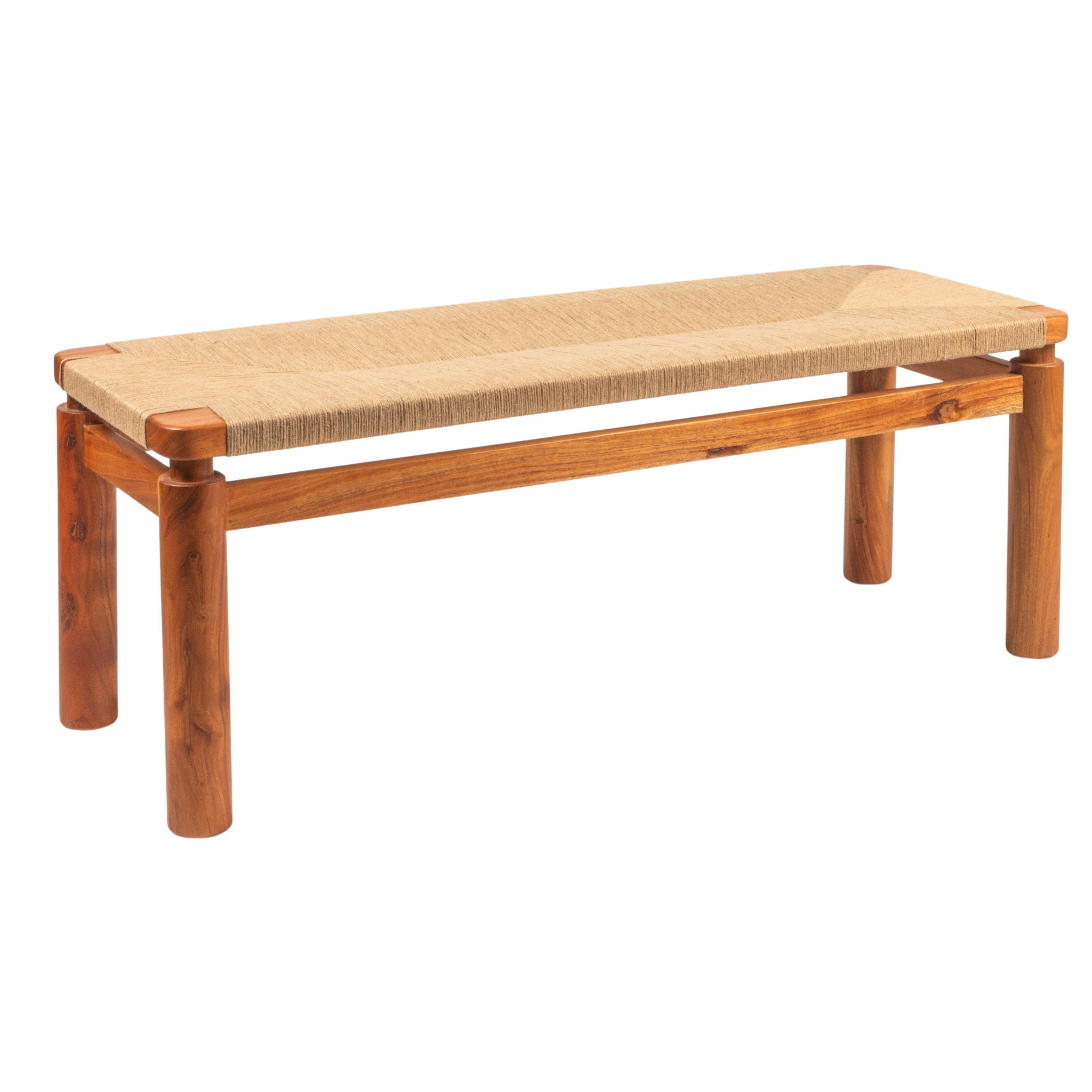 Winslow Jute Bench - Pure salt