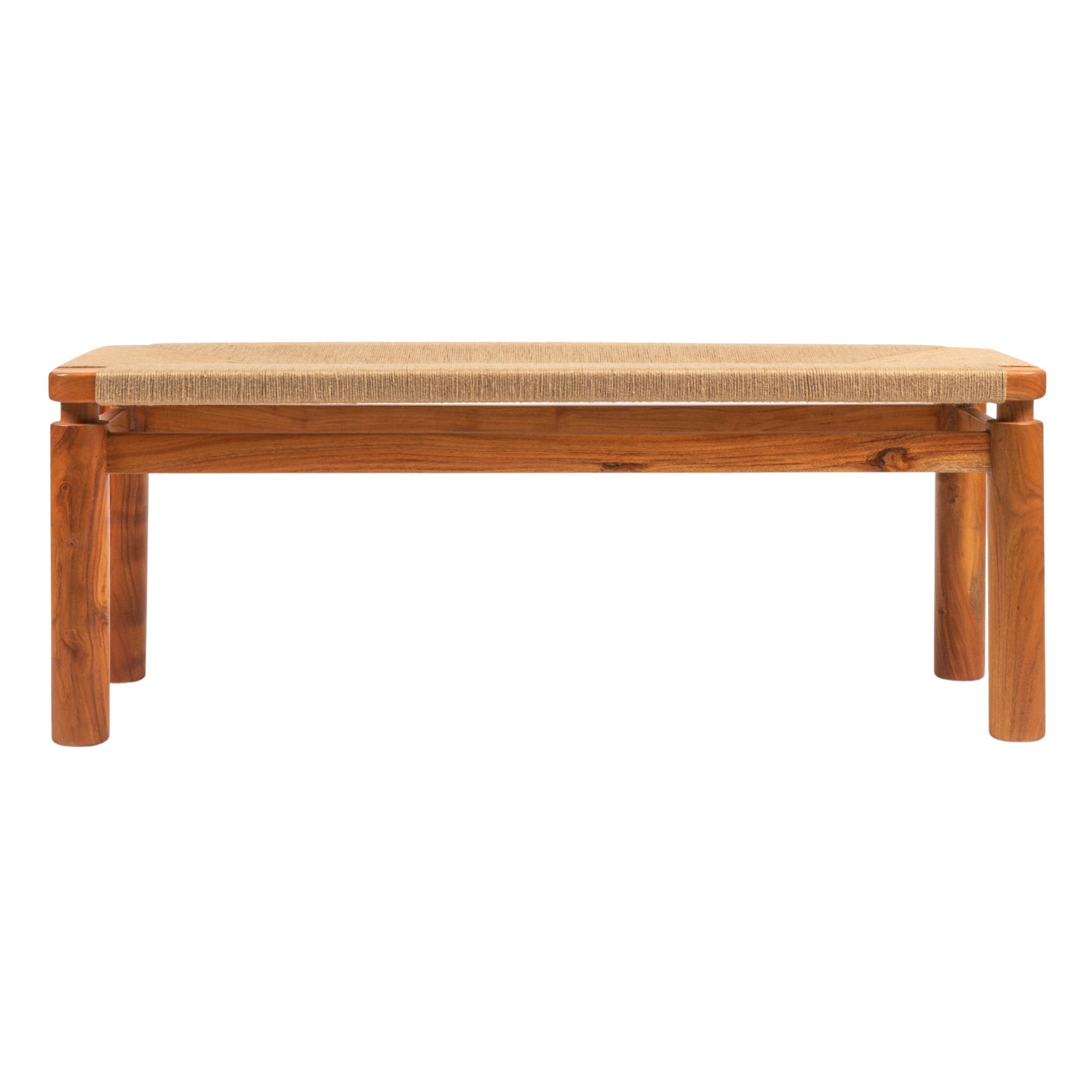 Winslow Jute Bench - Pure salt