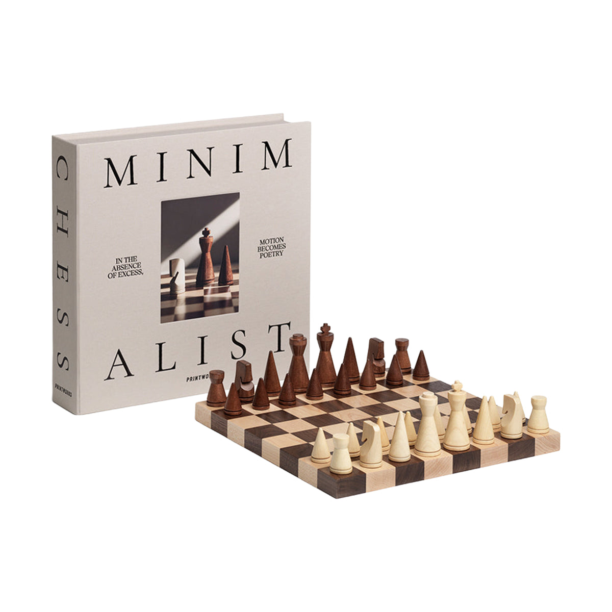 Wood Chess, Minimalist - Pure Salt Shoppe