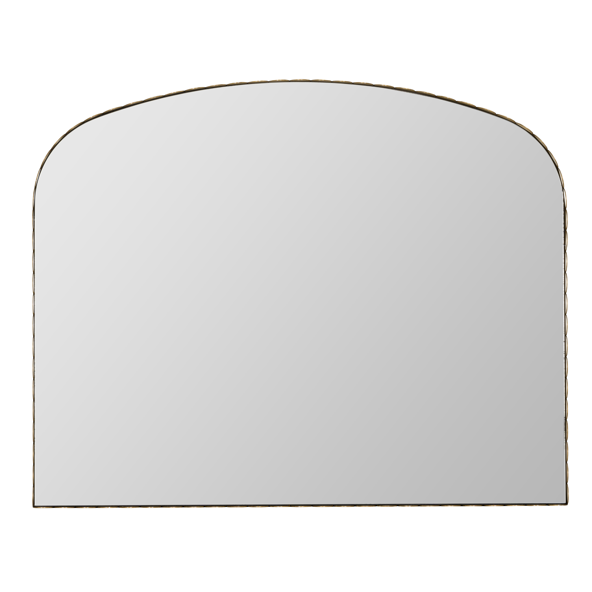 Zia Arched Scalloped Gold Mirror - Pure Salt