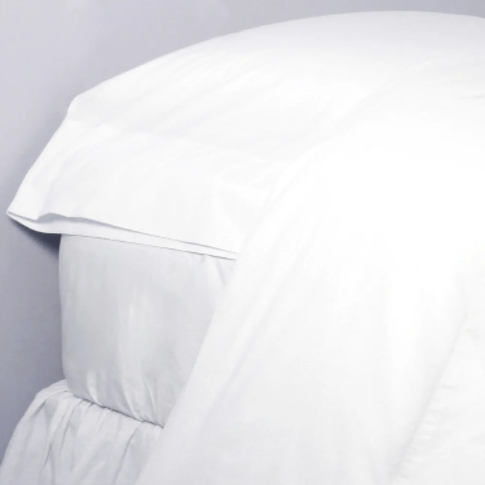 Cotton Percale Sheet Set by Pom Pom at Home, White - Pure Salt Shoppe