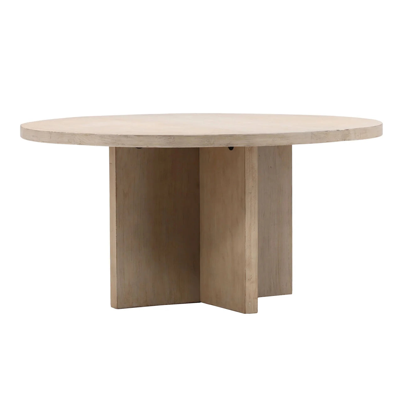 Rhys Round Dining Table - Pure Salt