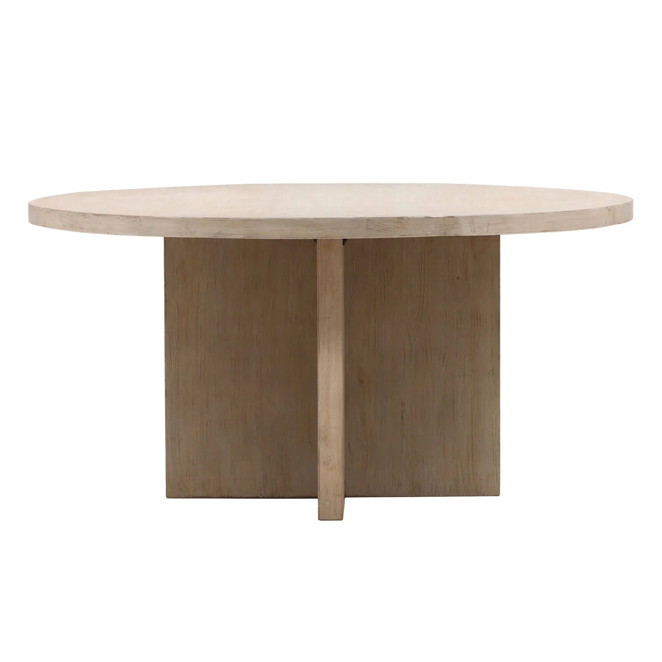 Rhys Round Dining Table - Pure Salt