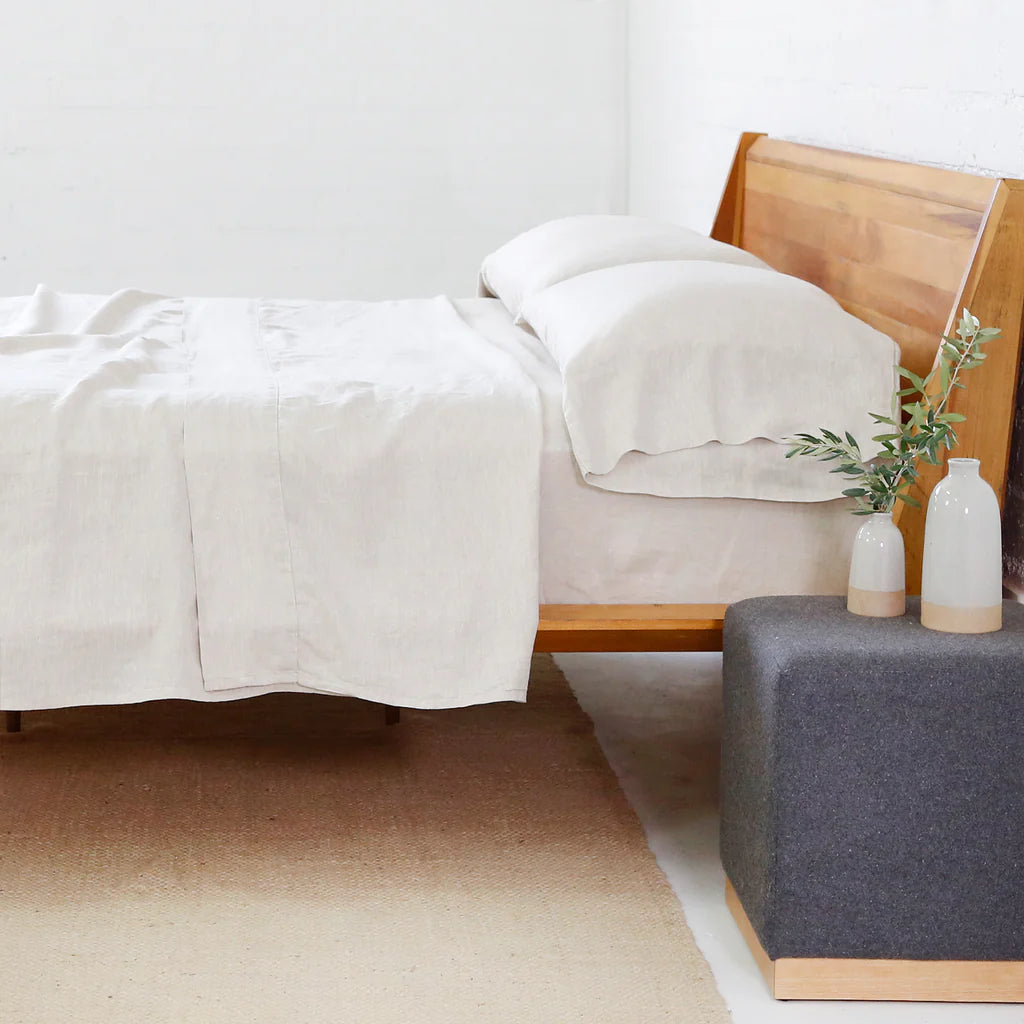 Linen Sheet Set by Pom Pom at Home, Flax - Pure Salt Shoppe
