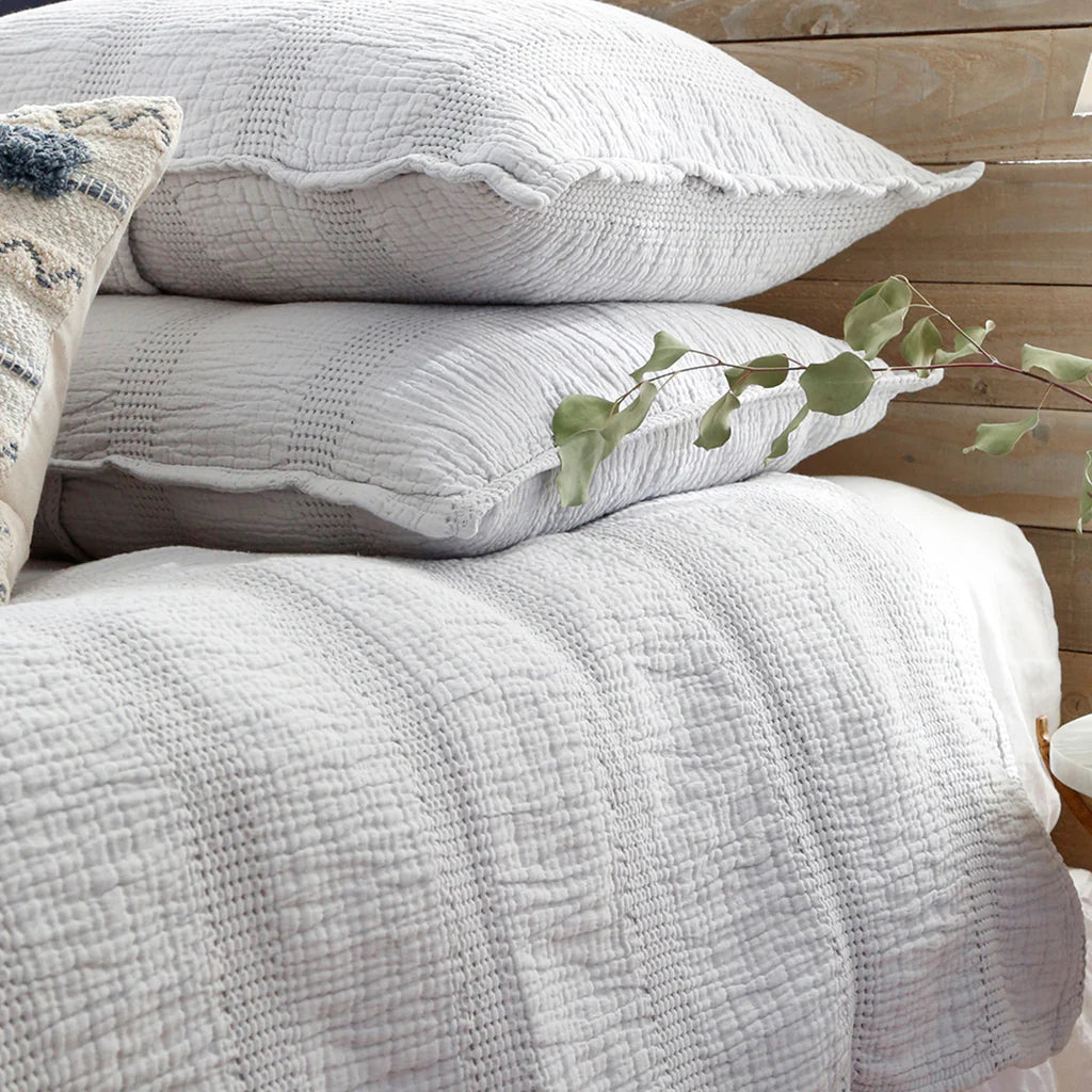 Nantucket Matelasse Collection by Pom Pom at Home, Grey - Pure Salt Shoppe