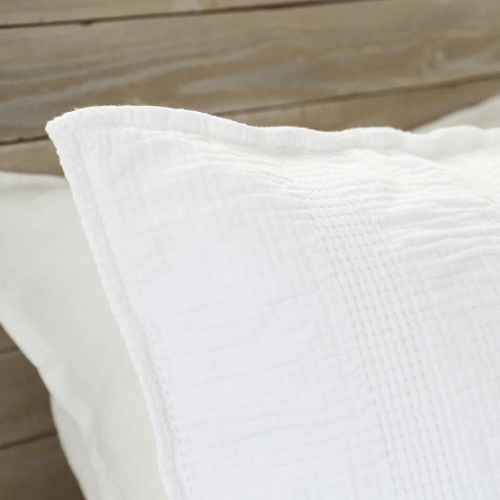 Nantucket Matelasse Collection by Pom Pom at Home, White - Pure Salt Shoppe
