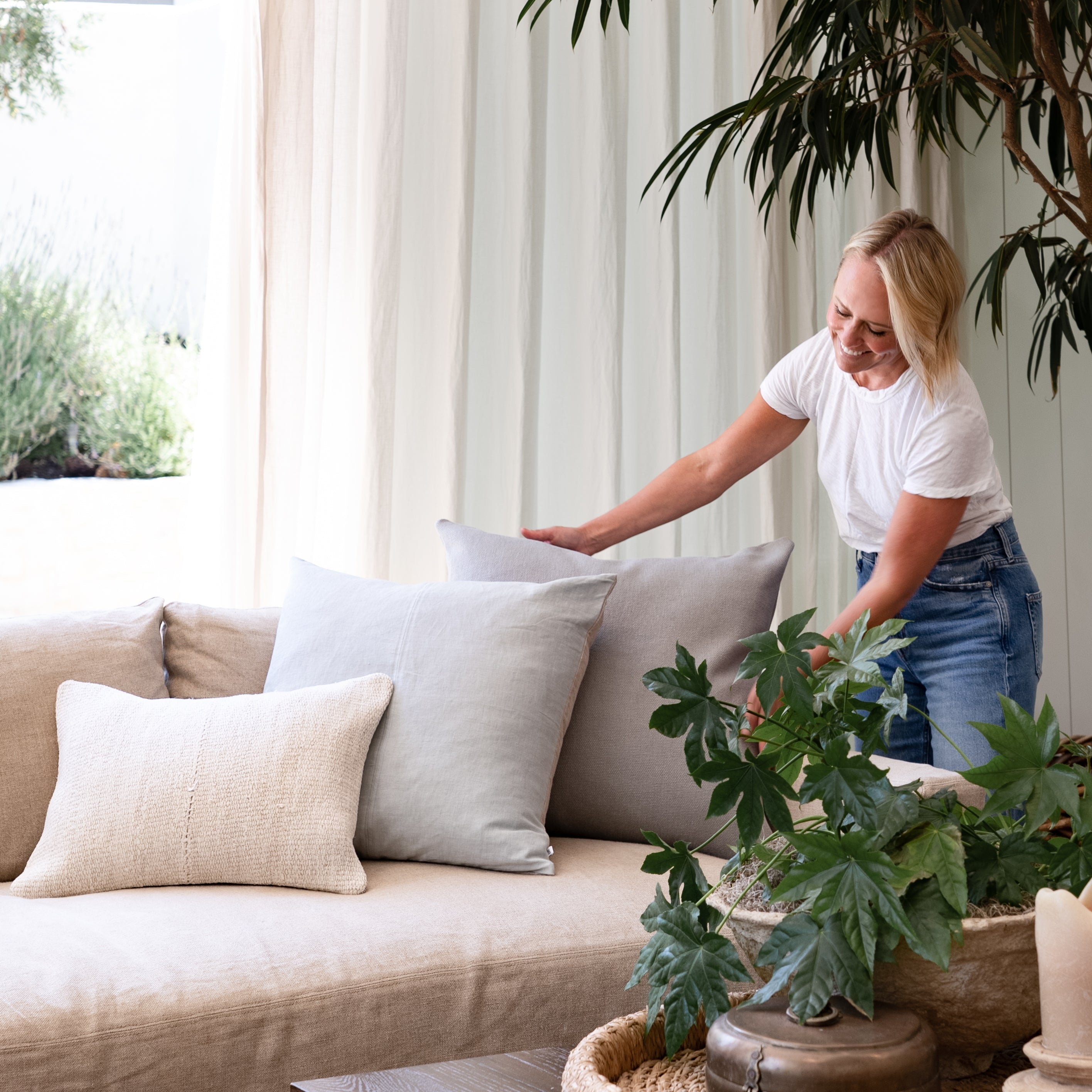 Monterey Pillow - Pure Salt