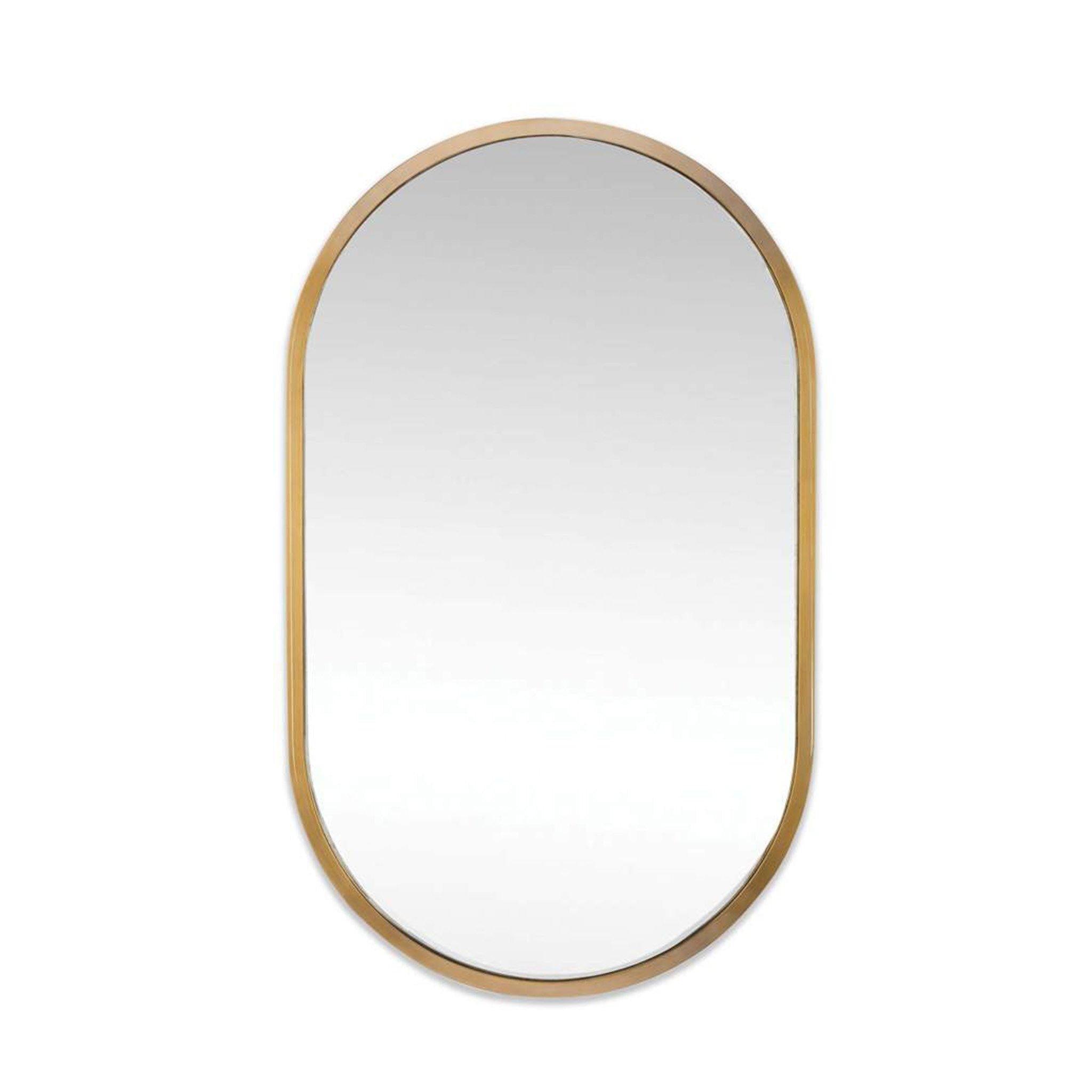Canal Mirror, Natural Brass - Pure Salt Shoppe