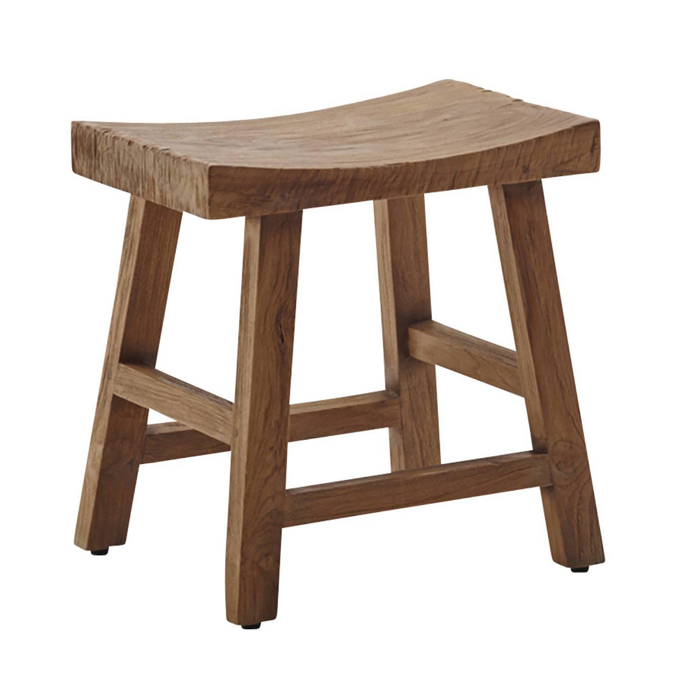 Cecily Teak Stool - Pure Salt Shoppe