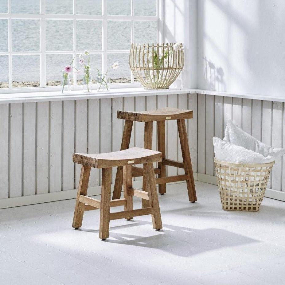 Cecily Teak Stool - Pure Salt Shoppe