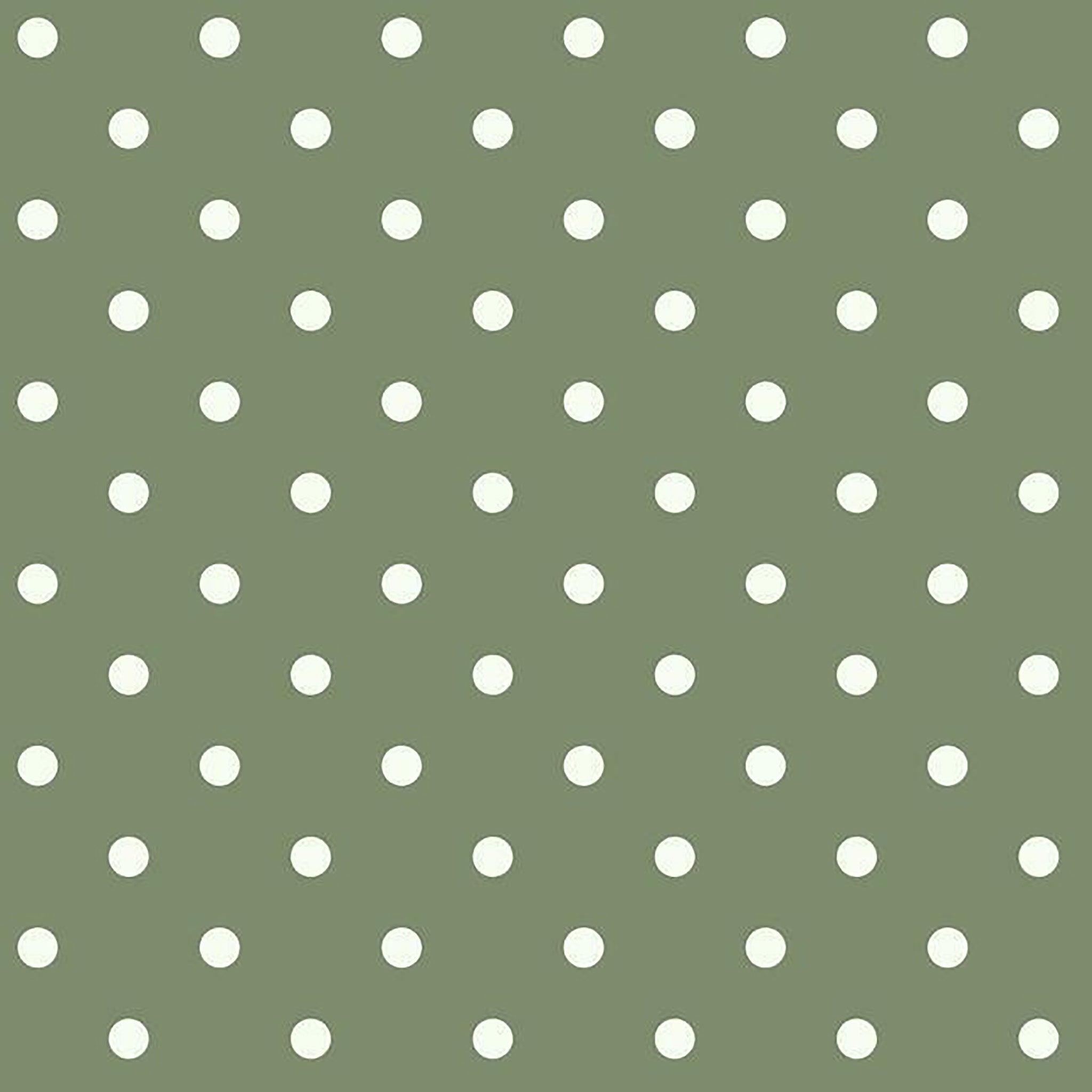 Dots Wallpaper in Olive - Pure Salt Shoppe