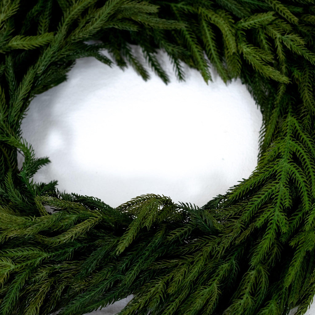 Faux Norfolk Pine Wreath - 24" - Pure Salt Shoppe