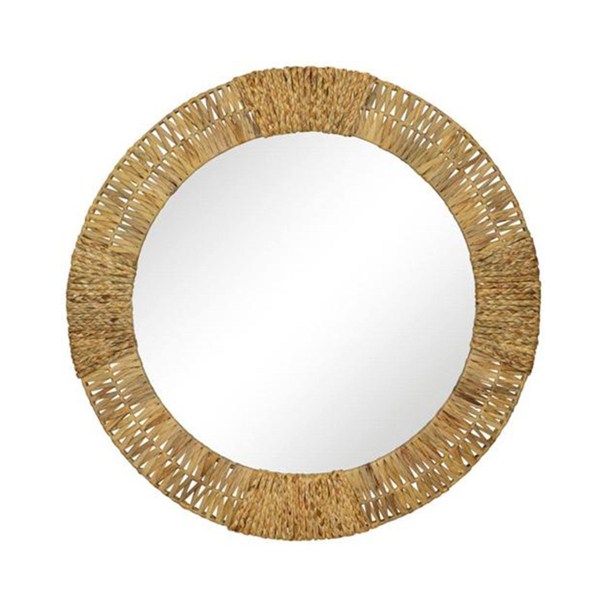 Folha Round Mirror in Natural - Pure Salt Shoppe
