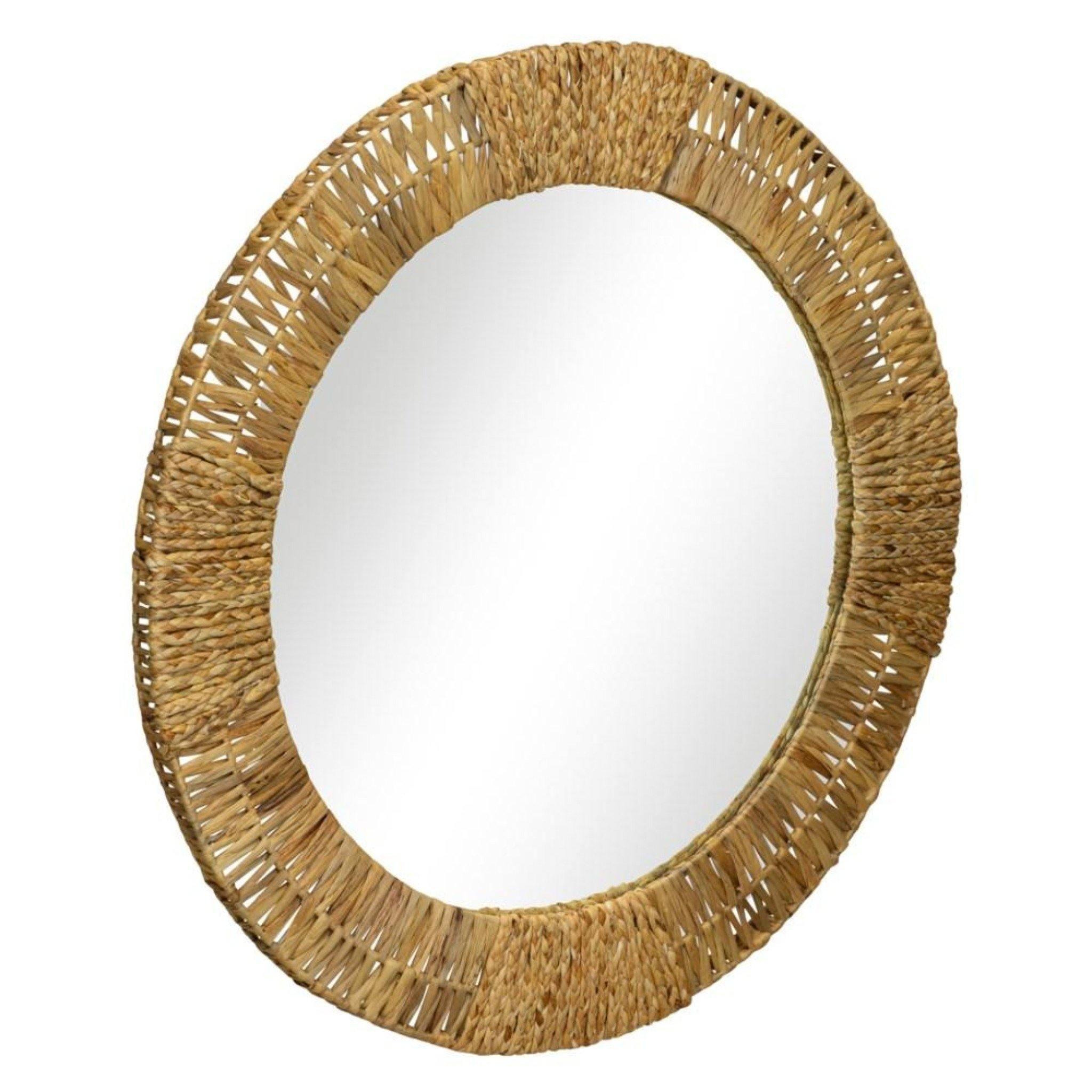 Folha Round Mirror in Natural - Pure Salt Shoppe