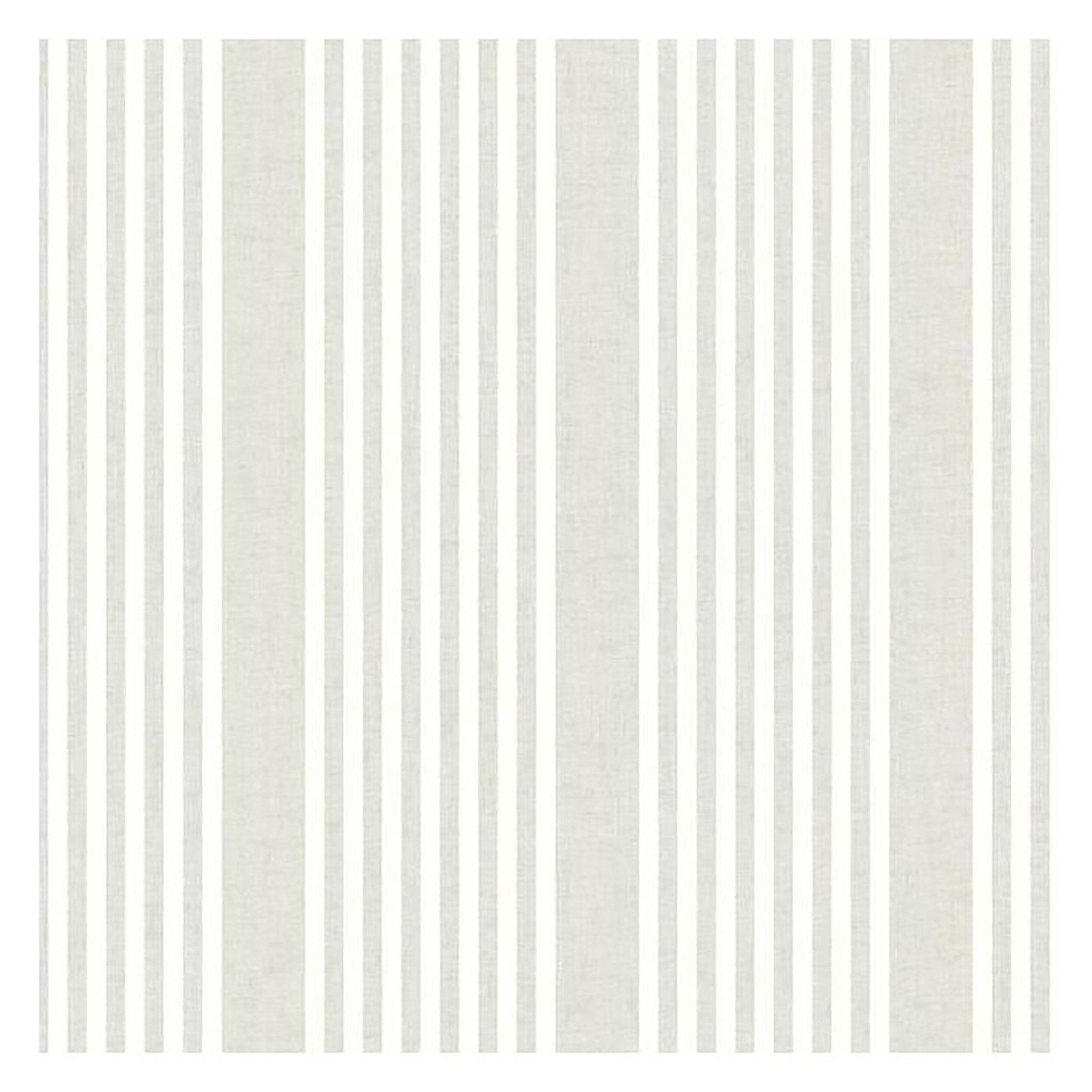 Large Stripe Wallpaper in Linen - Pure Salt Shoppe
