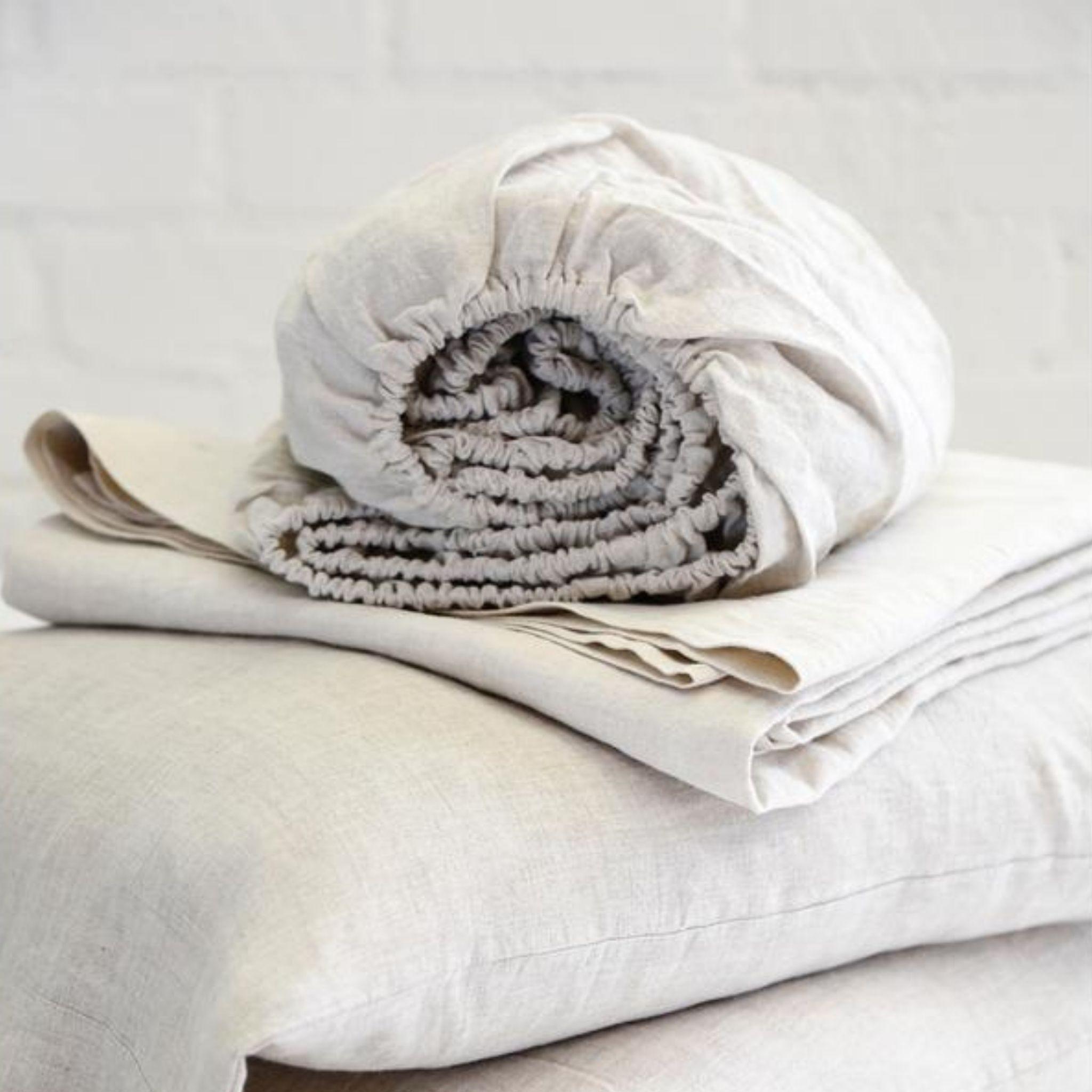 Linen Sheet Set by Pom Pom at Home, Flax - Pure Salt Shoppe