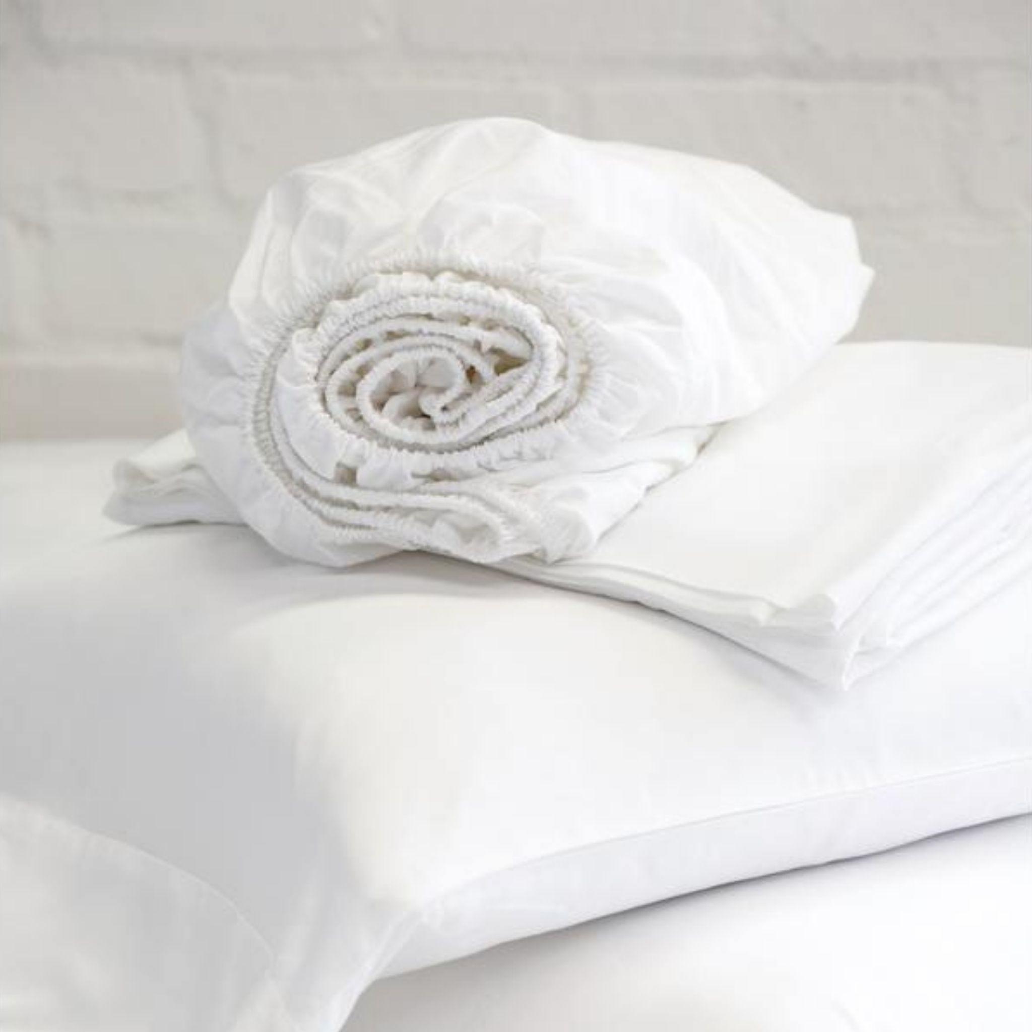 Linen Sheet Set by Pom Pom at Home, White - Pure Salt Shoppe