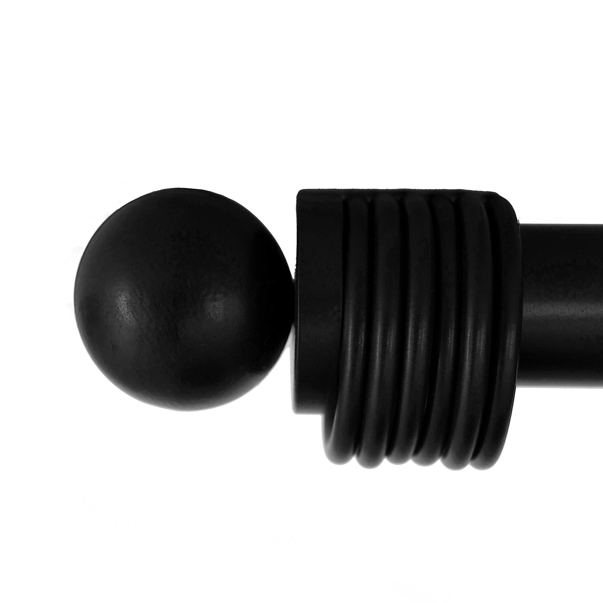 Matte Black Ball Final Drapery Hardware - Pure Salt Shoppe